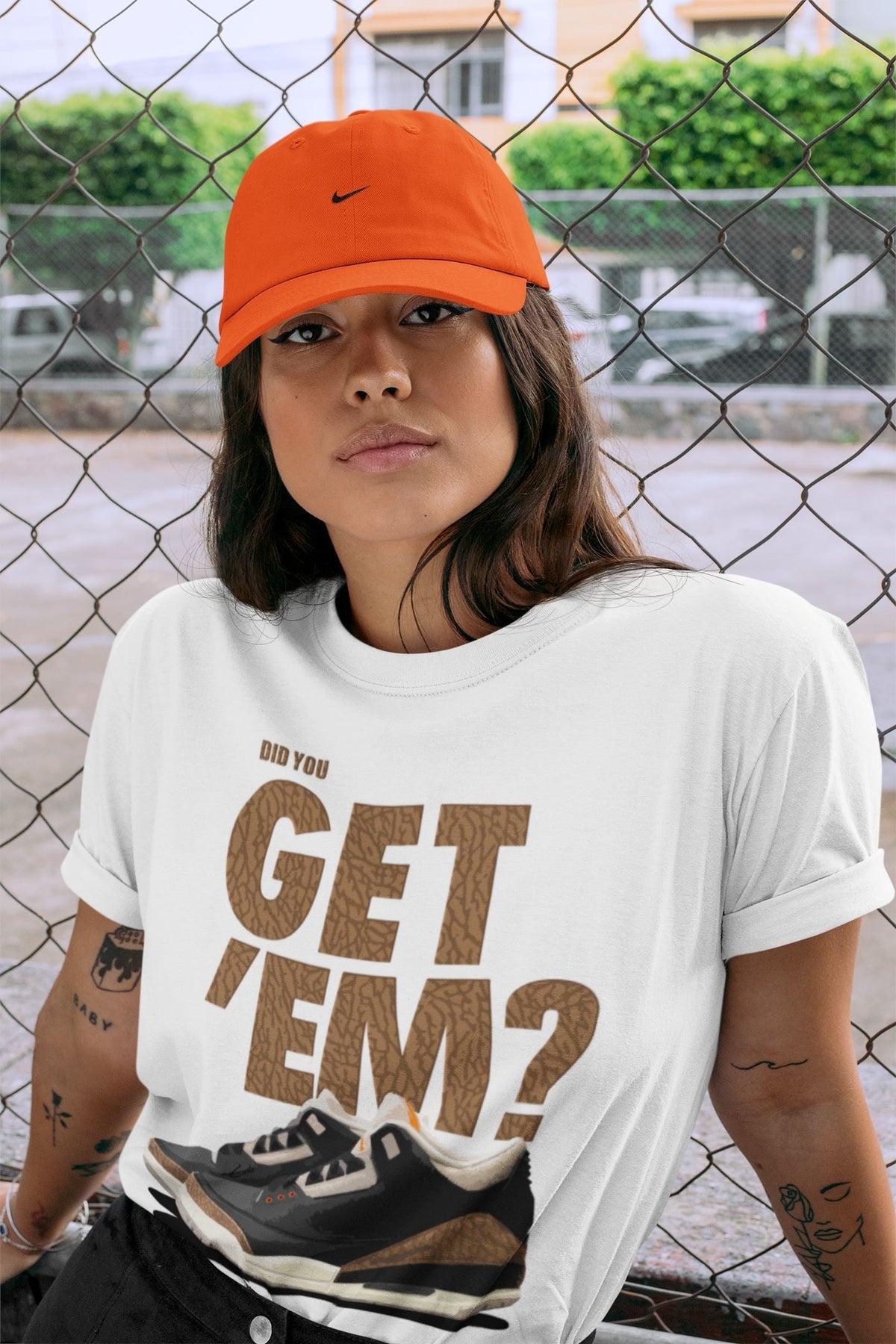 Jordan 3 Desert Elephant Sneaker Matching T-Shirt Did You Get 'Em SNRT Sneaker Tees Jordan 3 Desert Elephant Drip Gear Zone Crew Neck Tees