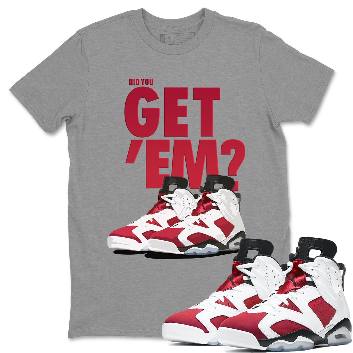 Jordan 6 Carmine Shirt To Match Jordans Did You Get Em Drip Gear Zone Sneaker Tees Jordan 6 Carmine Drip Gear Zone Drip Gear Zone Sneaker Matching Clothing Unisex Shirts