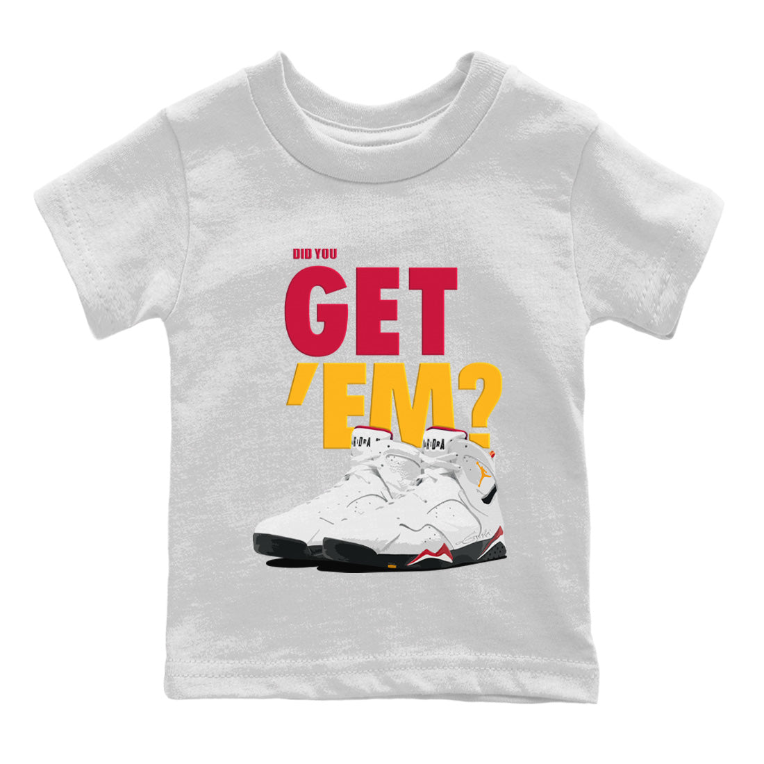 Jordan 7 Cardinal Shirt To Match Jordans Did You Get 'Em Drip Gear Zone Sneaker Tees Jordan 7 Cardinal Drip Gear Zone Drip Gear Zone Sneaker Matching Clothing Kids Shirts