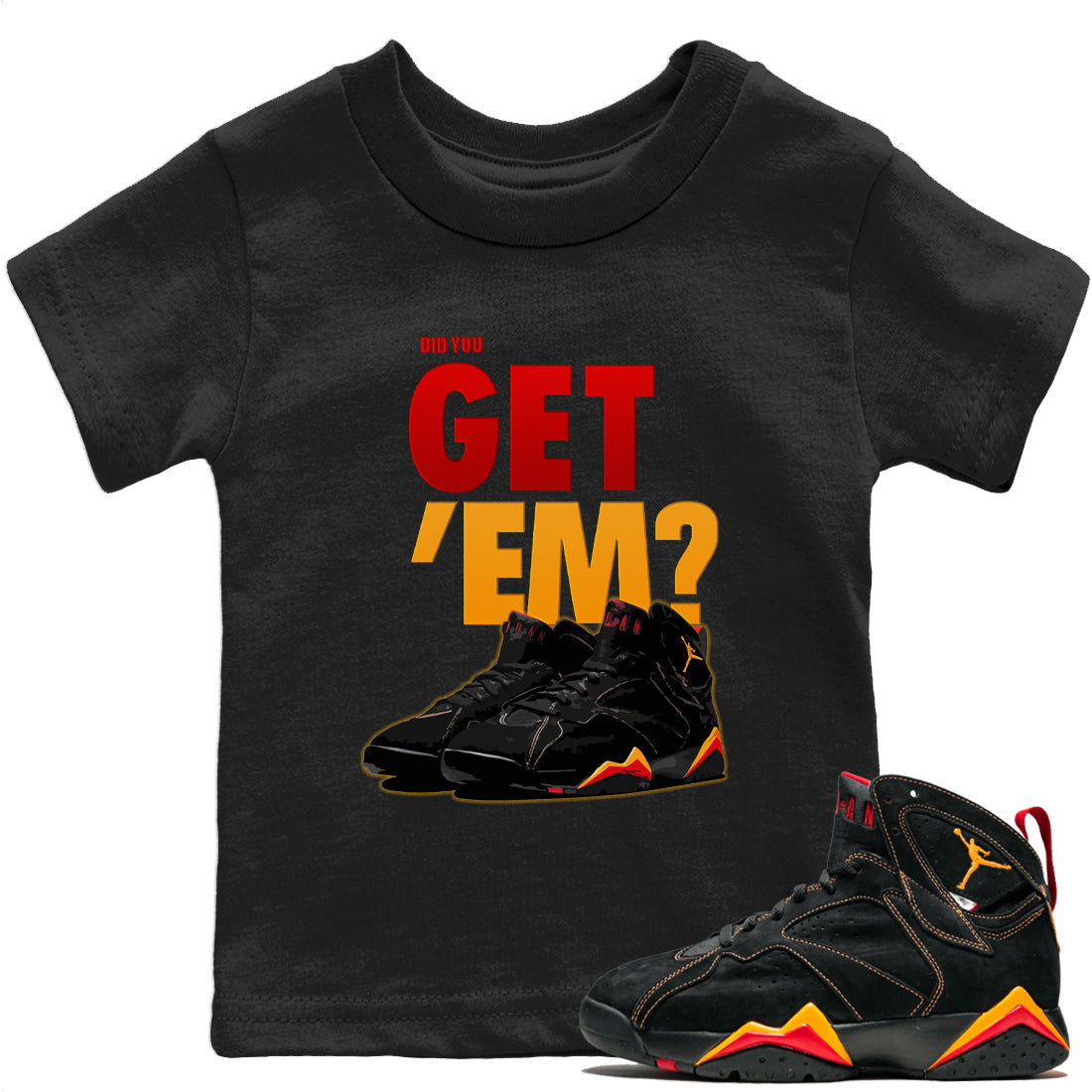 Jordan 7 Citrus Shirt To Match Jordans Did You Get 'Em Drip Gear Zone Sneaker Tees Jordan 7 Citrus Drip Gear Zone Drip Gear Zone Sneaker Matching Clothing Kids Shirts