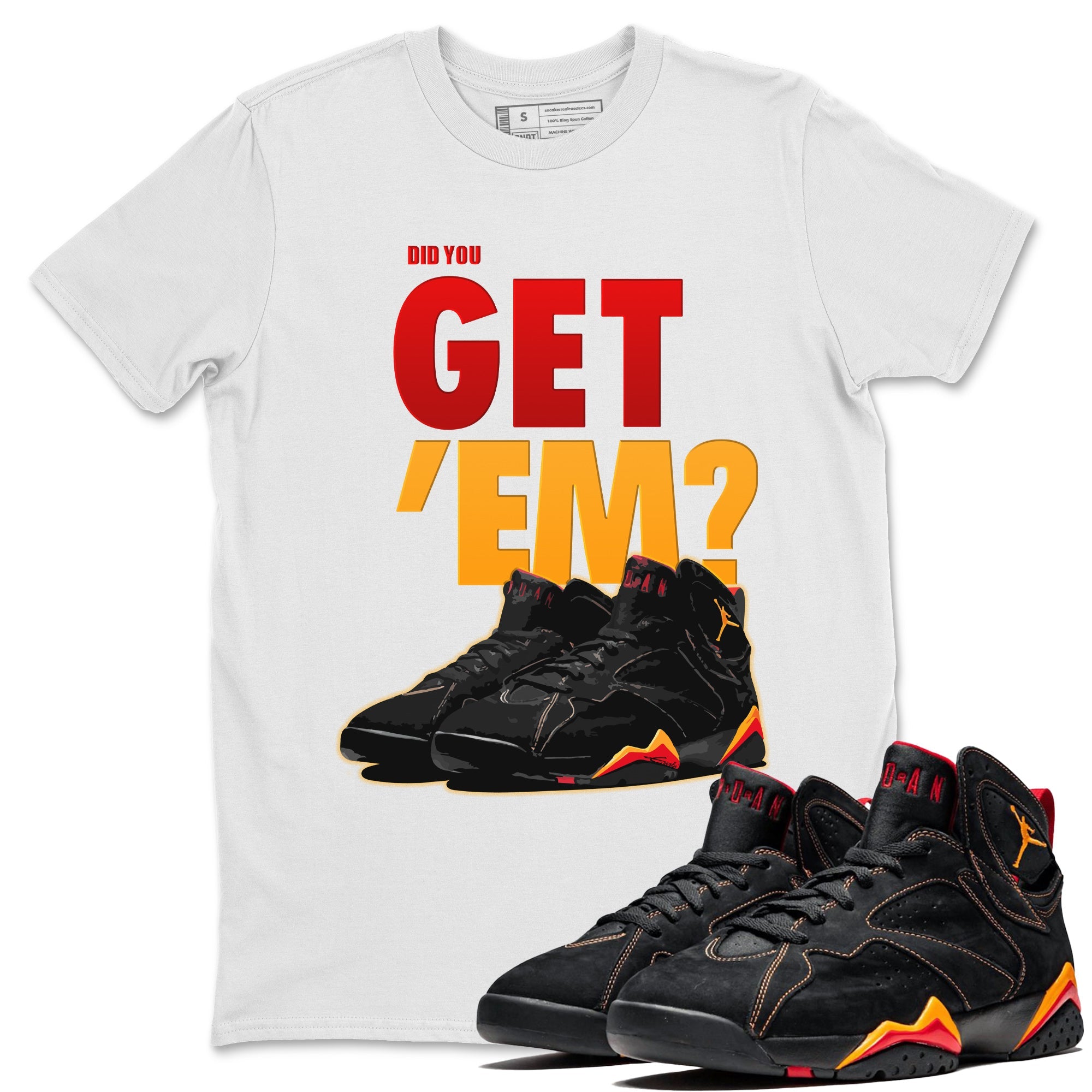 Jordan 7 Citrus Shirt To Match Jordans Did You Get 'Em Drip Gear Zone Sneaker Tees Jordan 7 Citrus Drip Gear Zone Drip Gear Zone Sneaker Matching Clothing Unisex Shirts