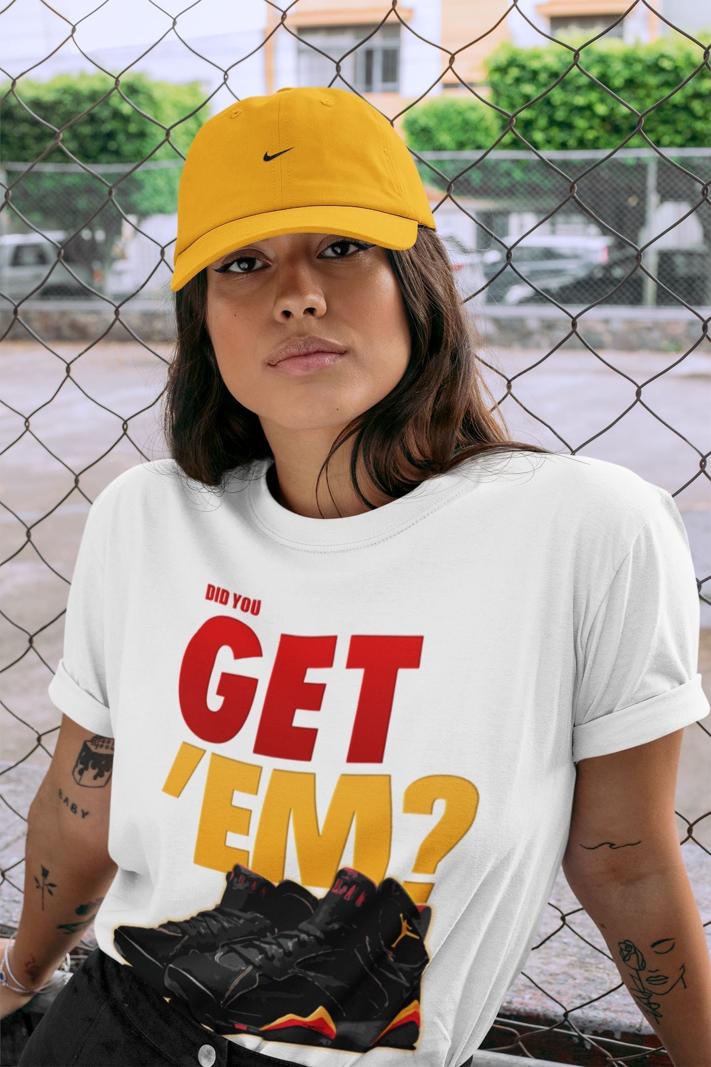 Jordan 7 Citrus Shirt To Match Jordans Did You Get 'Em Drip Gear Zone Sneaker Tees Jordan 7 Citrus Drip Gear Zone Drip Gear Zone Sneaker Matching Clothing Unisex Shirts
