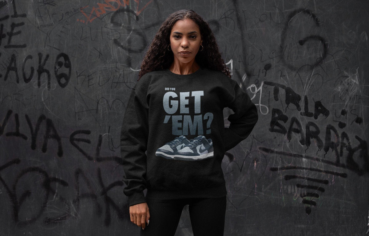 Dunk championship Grey Sneaker Match Tees Did You Get Em Drip Gear Zone Dunk championship Grey Drip Gear Zone Crew Neck Shirts
