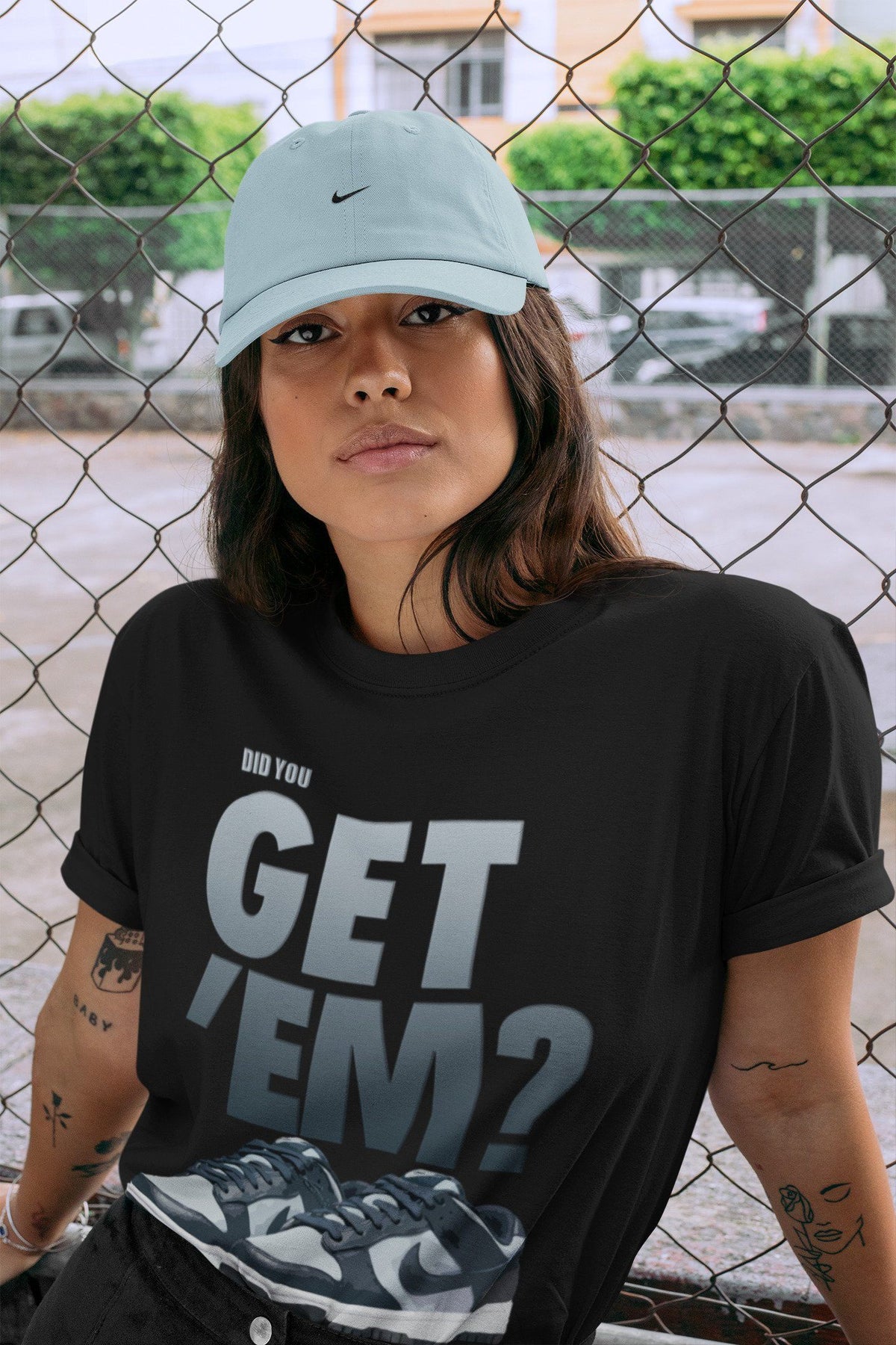 Dunk championship Grey Sneaker Match Tees Did You Get Em Drip Gear Zone Dunk championship Grey Drip Gear Zone Crew Neck Shirts