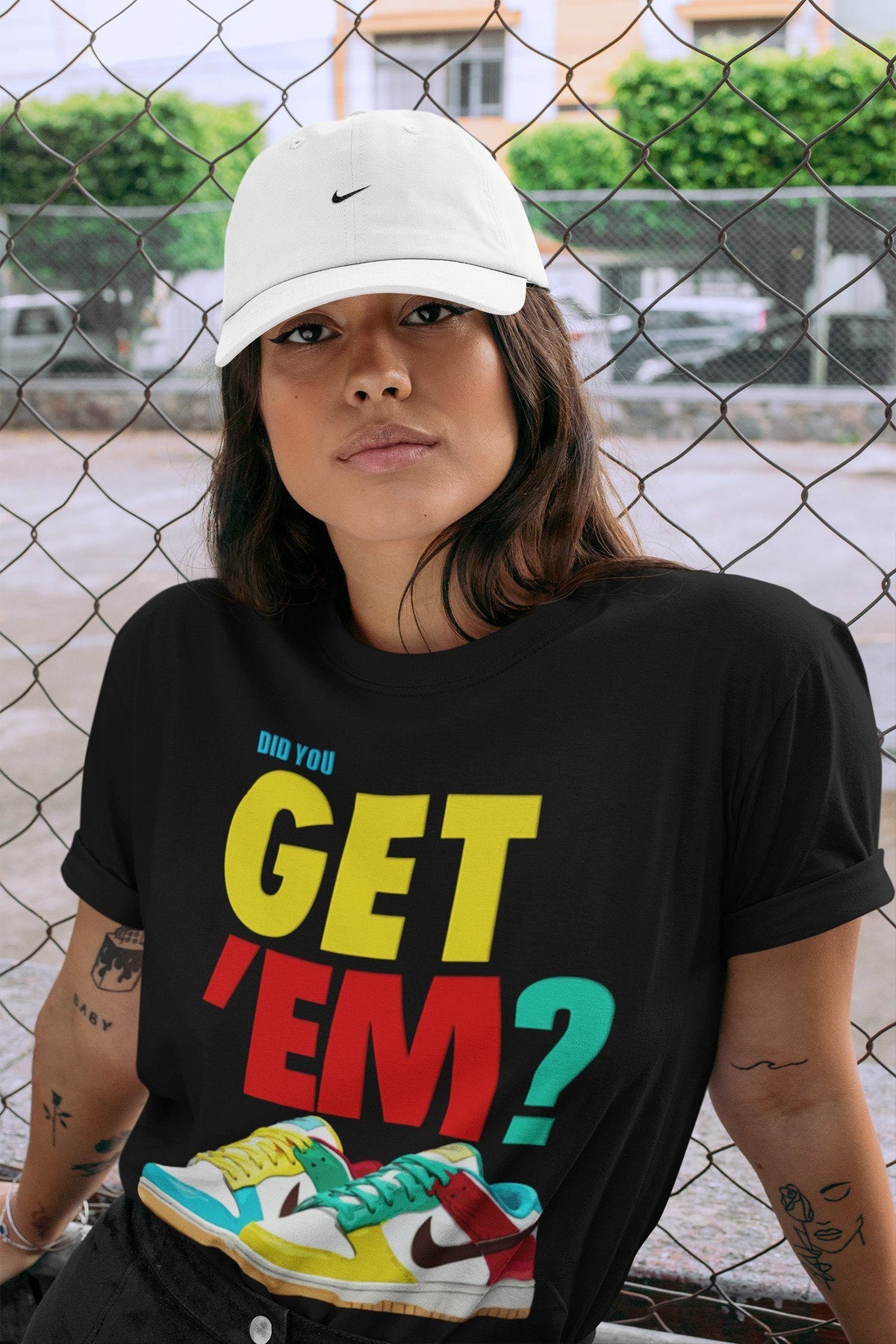 Dunk Free 99 White Sneaker Match Tees Did You Get Em Drip Gear Zone Dunk Free 99 White Drip Gear Zone Crew Neck Shirts