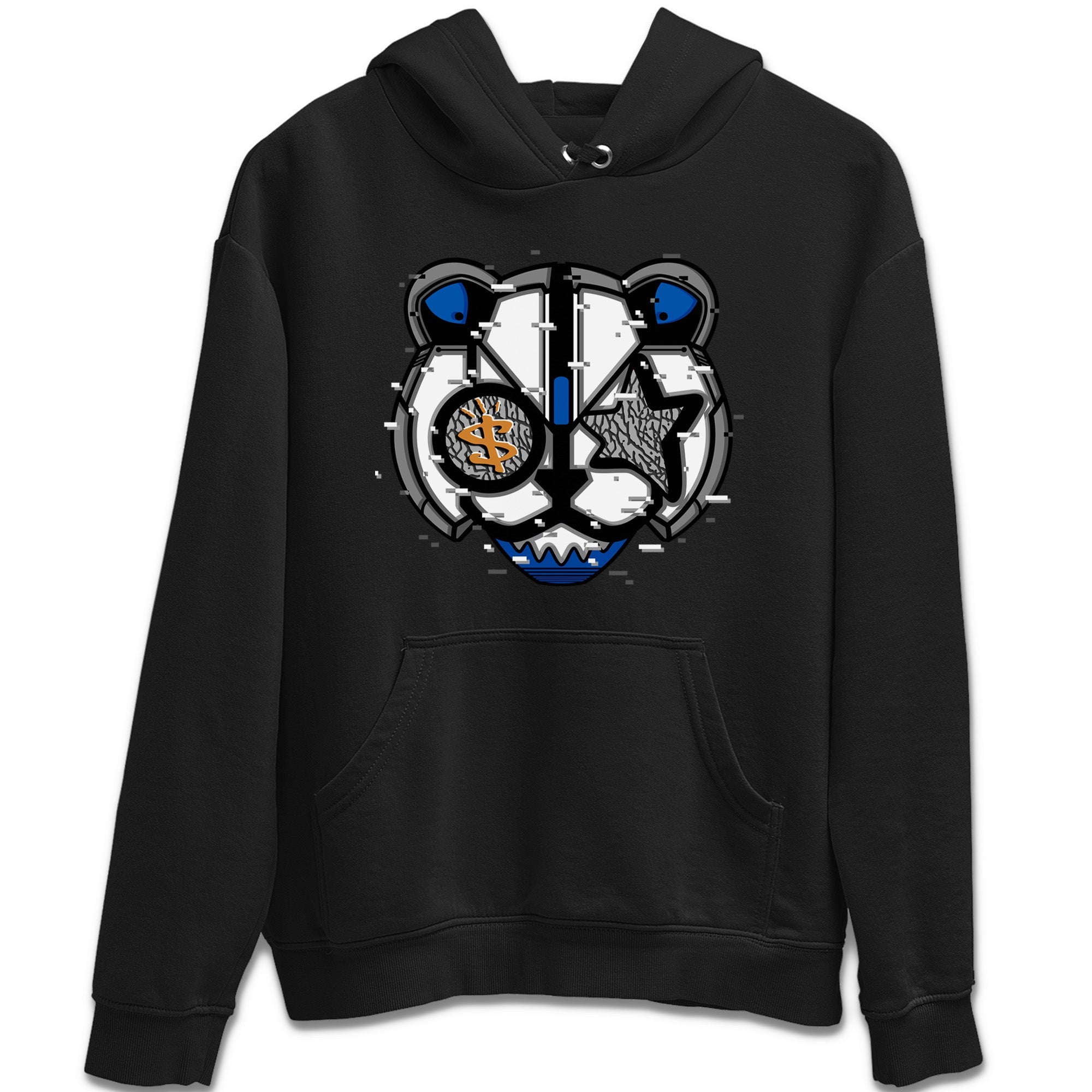 Air Jordan 3 Wizards Sneaker Match Tees Digital Cat Face Streetwear Sneaker Shirt Air Jordan 3 Retro Wizards Sneaker Release Tees Unisex Shirts Black 2