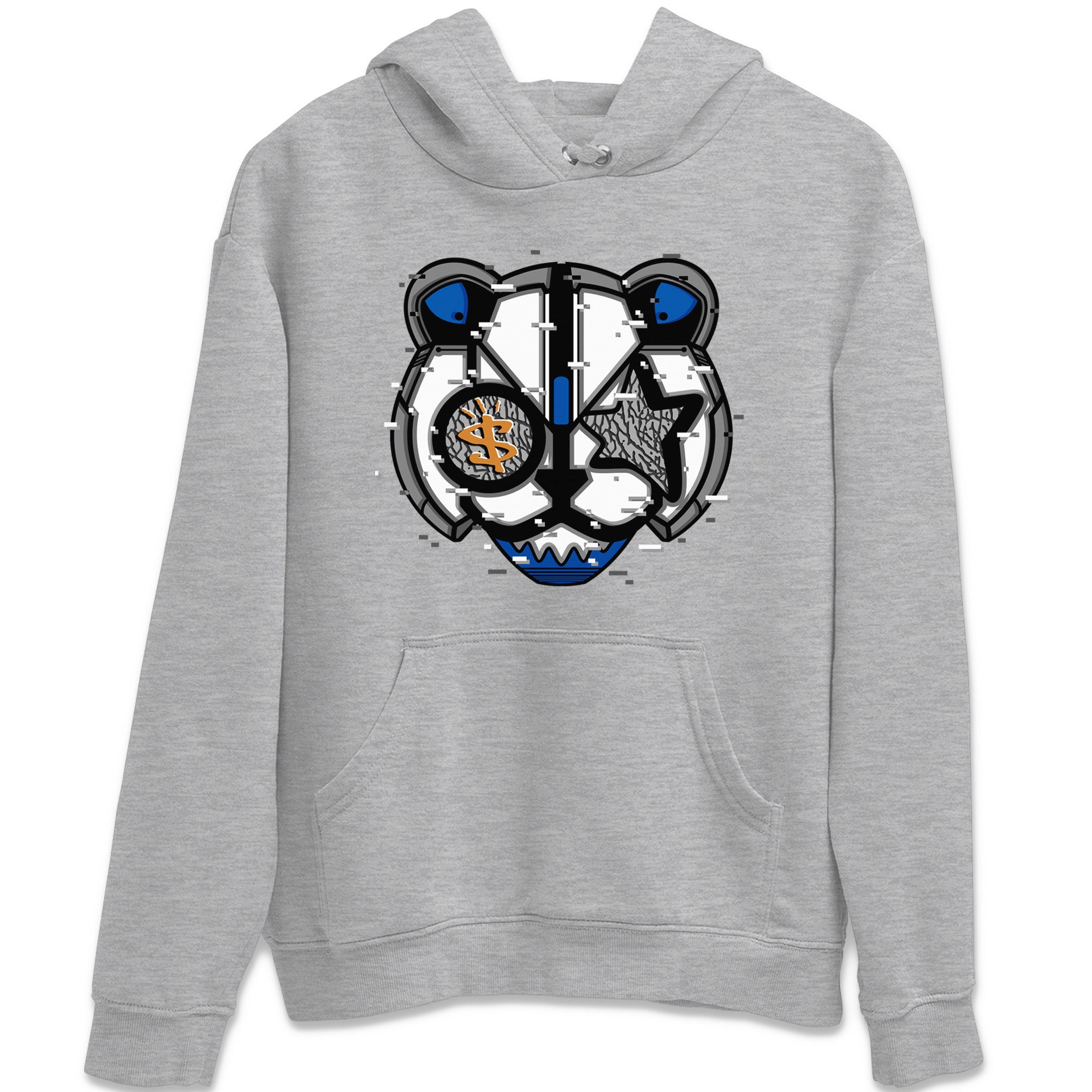 Air Jordan 3 Wizards Sneaker Match Tees Digital Cat Face Streetwear Sneaker Shirt Air Jordan 3 Retro Wizards Sneaker Release Tees Unisex Shirts Heather Grey 2