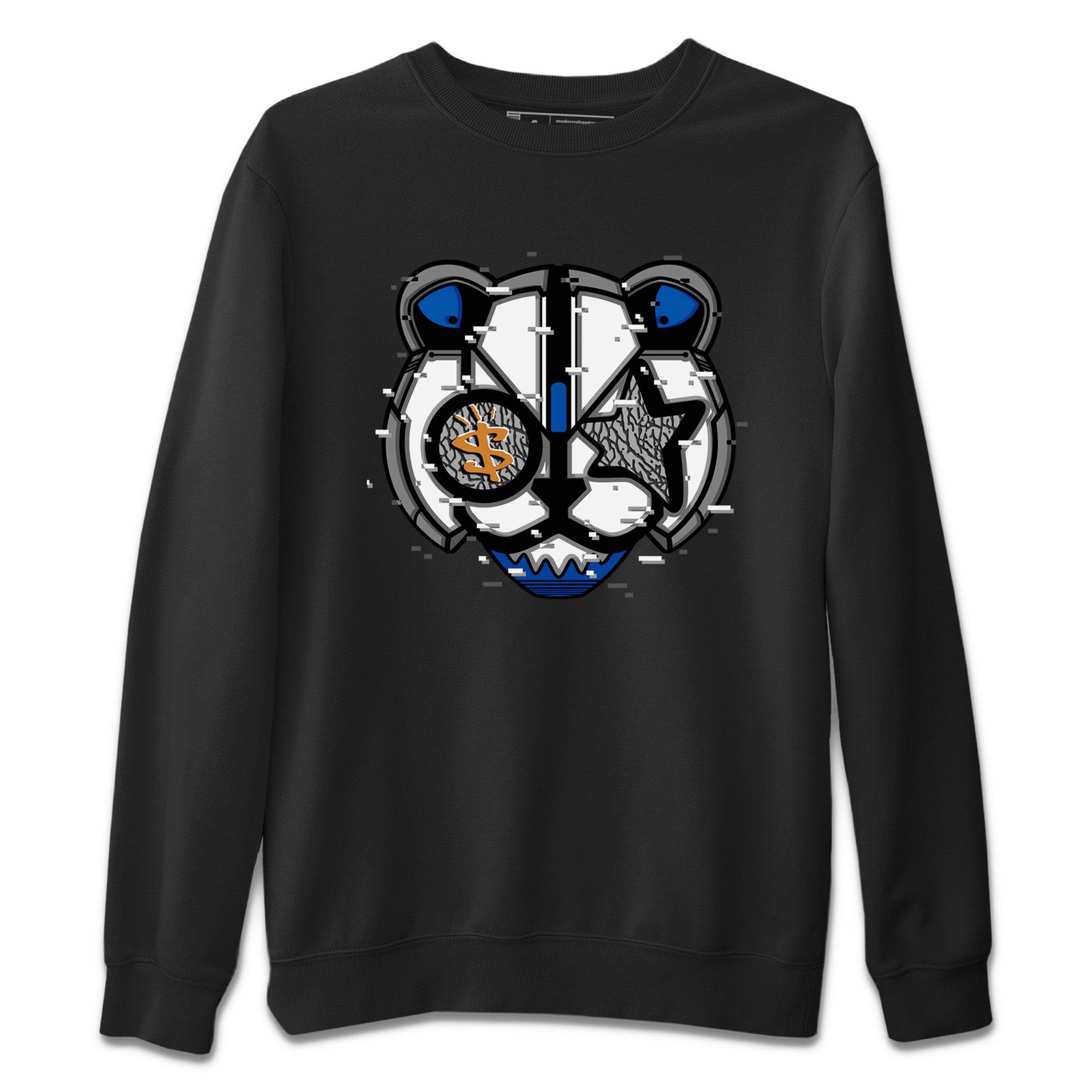 Air Jordan 3 Wizards Sneaker Match Tees Digital Cat Face Streetwear Sneaker Shirt Air Jordan 3 Retro Wizards Sneaker Release Tees Unisex Shirts Black 2