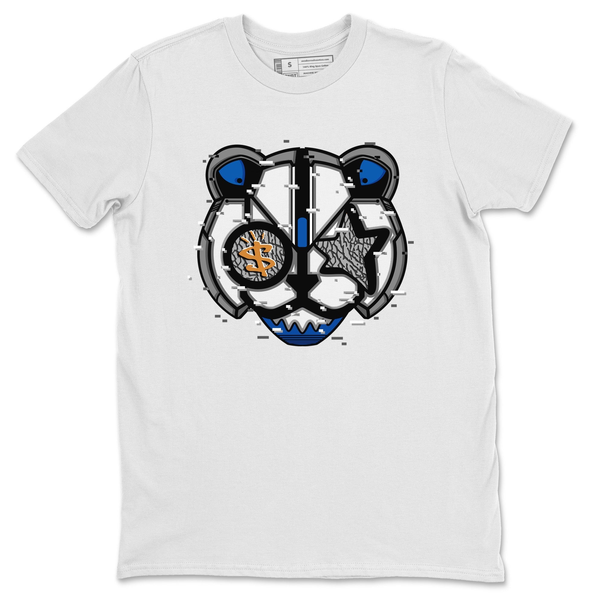 Air Jordan 3 Wizards Sneaker Match Tees Digital Cat Face Streetwear Sneaker Shirt Air Jordan 3 Retro Wizards Sneaker Release Tees Unisex Shirts White 2