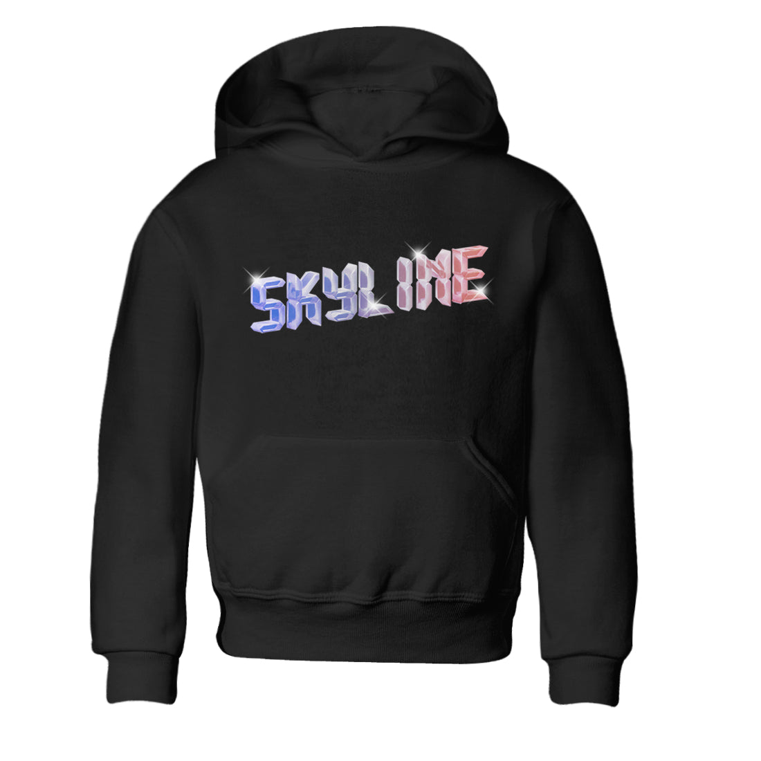 Air Jordan 1 Skyline Sneaker Tees Drip Gear Zone Digital Crystal Sneaker Tees AJ1 Skyline Shirt Kids Shirts Black 2