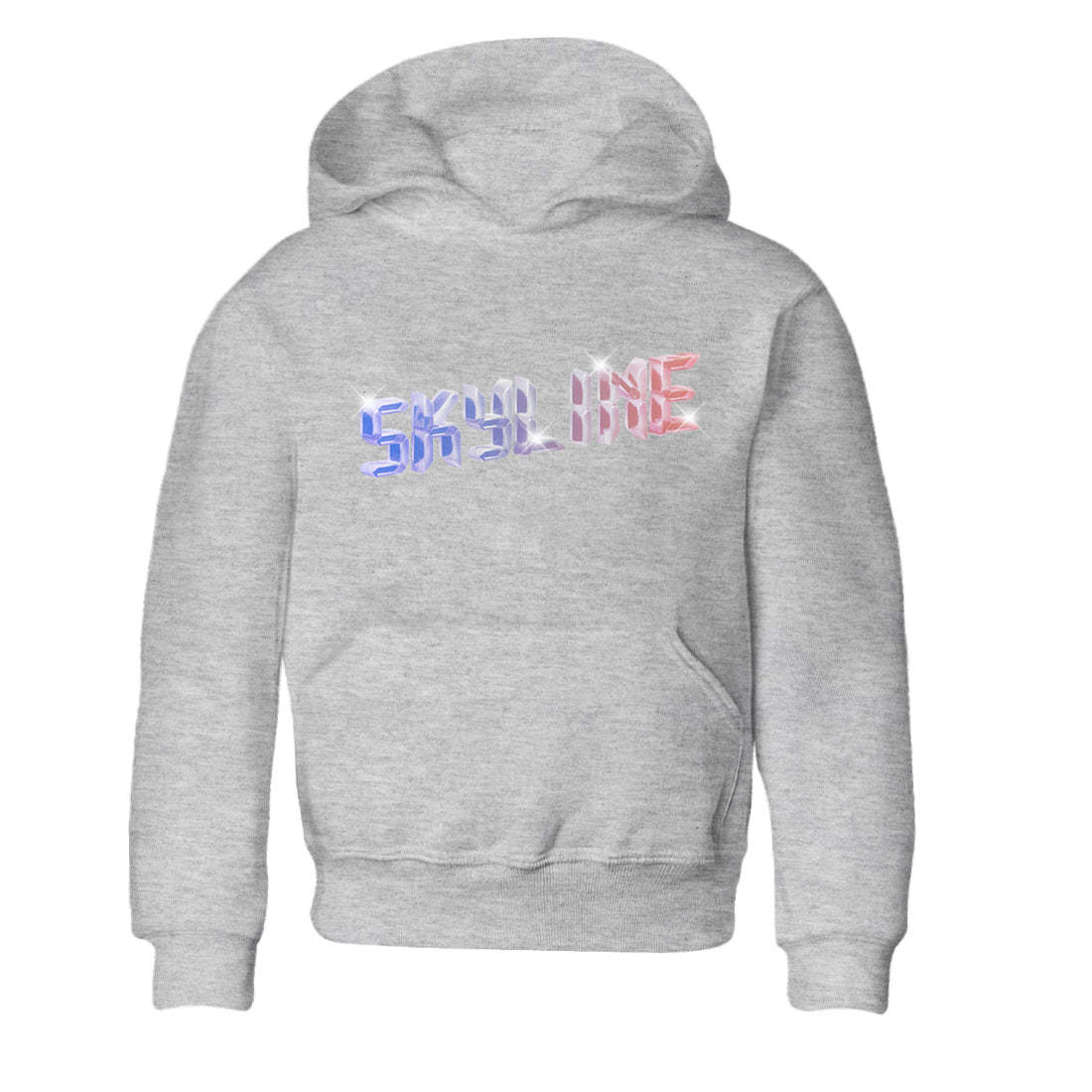 Air Jordan 1 Skyline Sneaker Tees Drip Gear Zone Digital Crystal Sneaker Tees AJ1 Skyline Shirt Kids Shirts Heather Grey 2