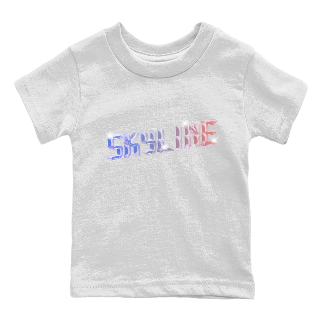 Air Jordan 1 Skyline Sneaker Tees Drip Gear Zone Digital Crystal Sneaker Tees AJ1 Skyline Shirt Kids Shirts White 2