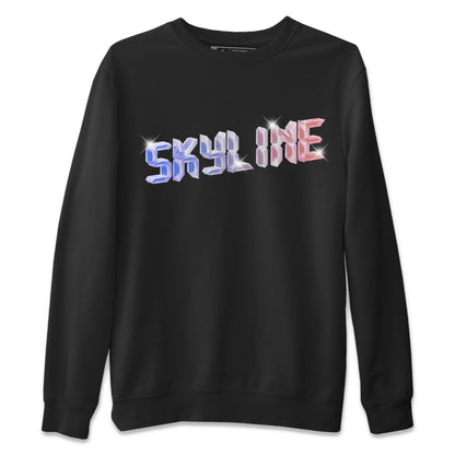 Air Jordan 1 Skyline Sneaker Tees Drip Gear Zone Digital Crystal Sneaker Tees AJ1 Skyline Shirt Unisex Shirts Black 2
