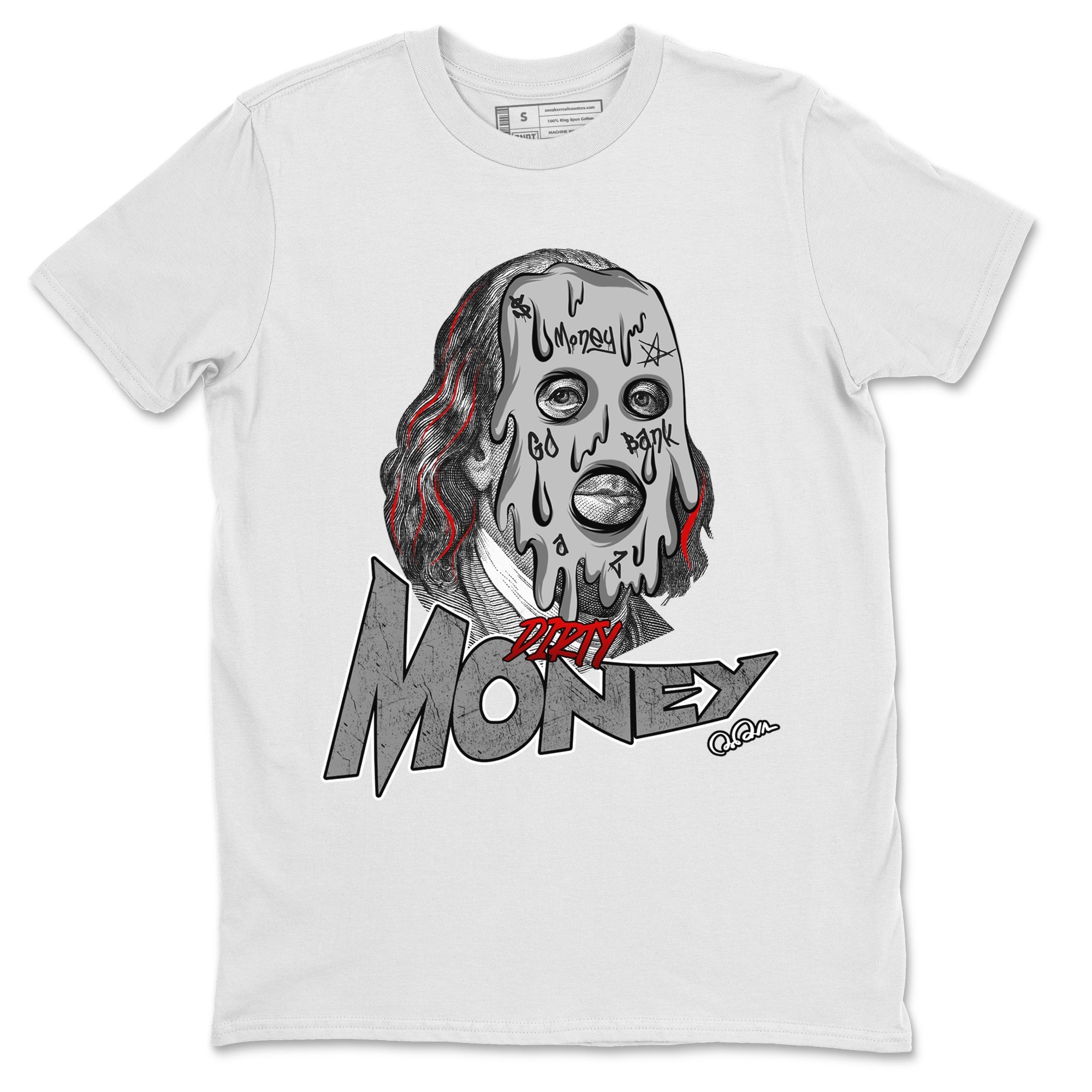 Air Jordan 1 Washed Heritage Sneaker Match Tees Dirty Money Streetwear Sneaker Shirt AJ1 Washed Heritage Sneaker Release Tees Unisex Shirts White 2