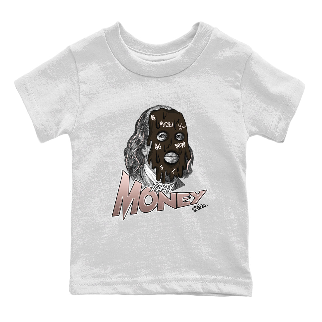 Air Jordan 11 Neapolitan shirt to match jordans Dirty Money sneaker matching t-shirts and clothing AJ11 Neapolitan Drip Gear Zone Youth Kids Toddler White 2 T-Shirt
