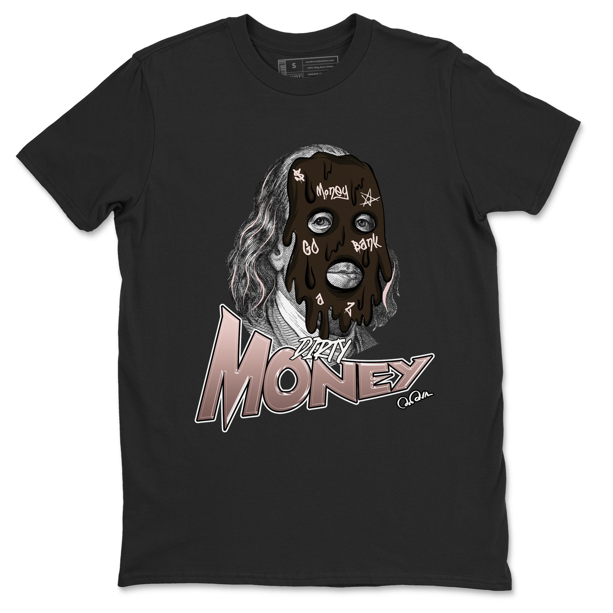 Air Jordan 11 Neapolitan shirt to match jordans Dirty Money sneaker matching t-shirts and clothing AJ11 Neapolitan Drip Gear Zone Cotton Casual Unisex Black 2 T-Shirt