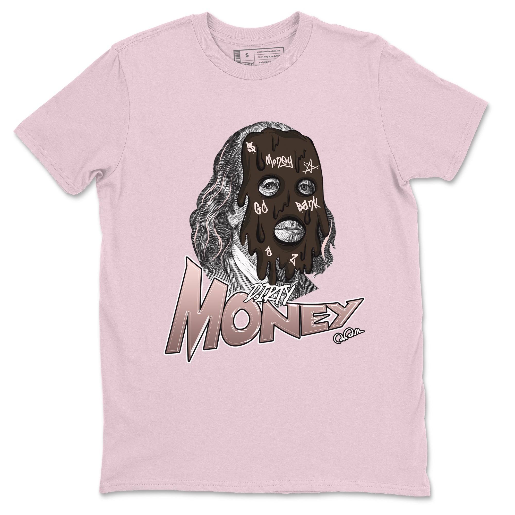 Air Jordan 11 Neapolitan shirt to match jordans Dirty Money sneaker matching t-shirts and clothing AJ11 Neapolitan Drip Gear Zone Cotton Casual Unisex Pink 2 T-Shirt