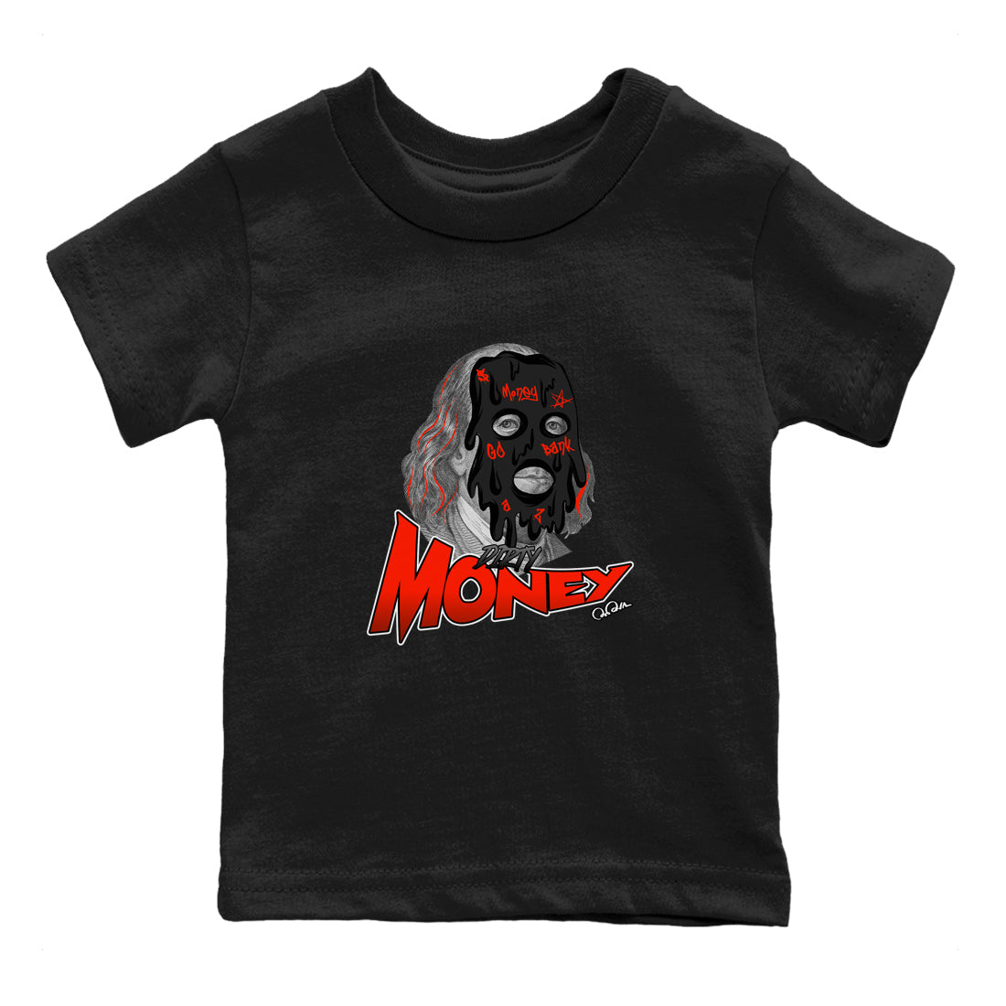 Air Jordan 12 Brilliant Orange Sneaker Match Tees Dirty Money Streetwear Sneaker Shirt AJ12 Brilliant Orange Sneaker Release Tees Kids Shirts Black 2