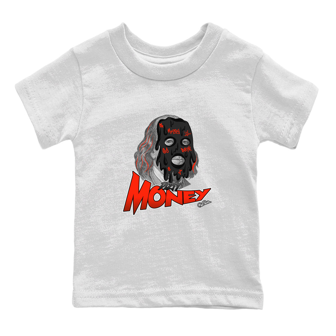 Air Jordan 12 Brilliant Orange Sneaker Match Tees Dirty Money Streetwear Sneaker Shirt AJ12 Brilliant Orange Sneaker Release Tees Kids Shirts White 2