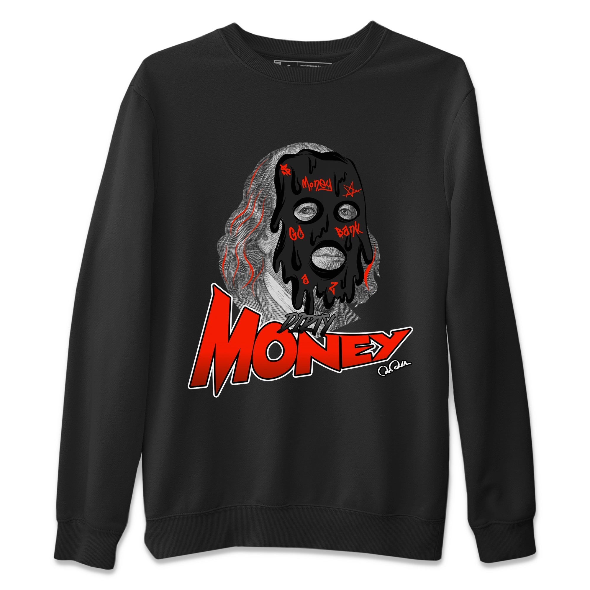 Air Jordan 12 Brilliant Orange Sneaker Match Tees Dirty Money Streetwear Sneaker Shirt AJ12 Brilliant Orange Sneaker Release Tees Unisex Shirts Black 2