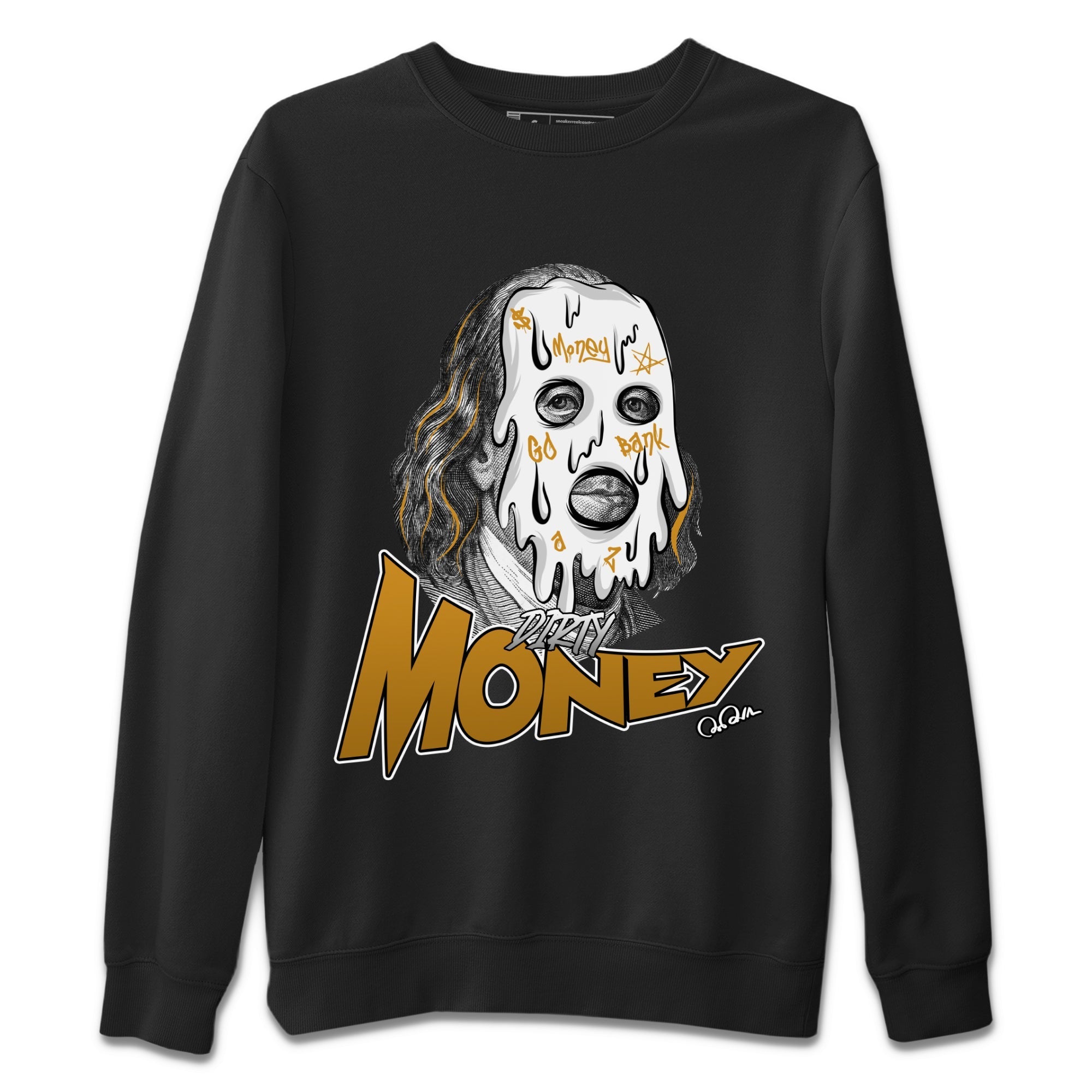 Air Jordan 13 Wheat Sneaker Match Tees Dirty Money Streetwear Sneaker Shirt AJ13 Wheat Sneaker Release Tees Unisex Shirts Black 2