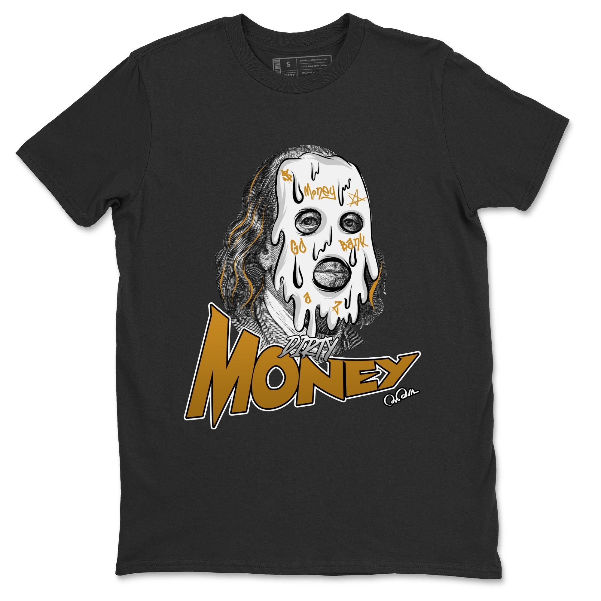 Air Jordan 13 Wheat Sneaker Match Tees Dirty Money Streetwear Sneaker Shirt AJ13 Wheat Sneaker Release Tees Unisex Shirts Black 2