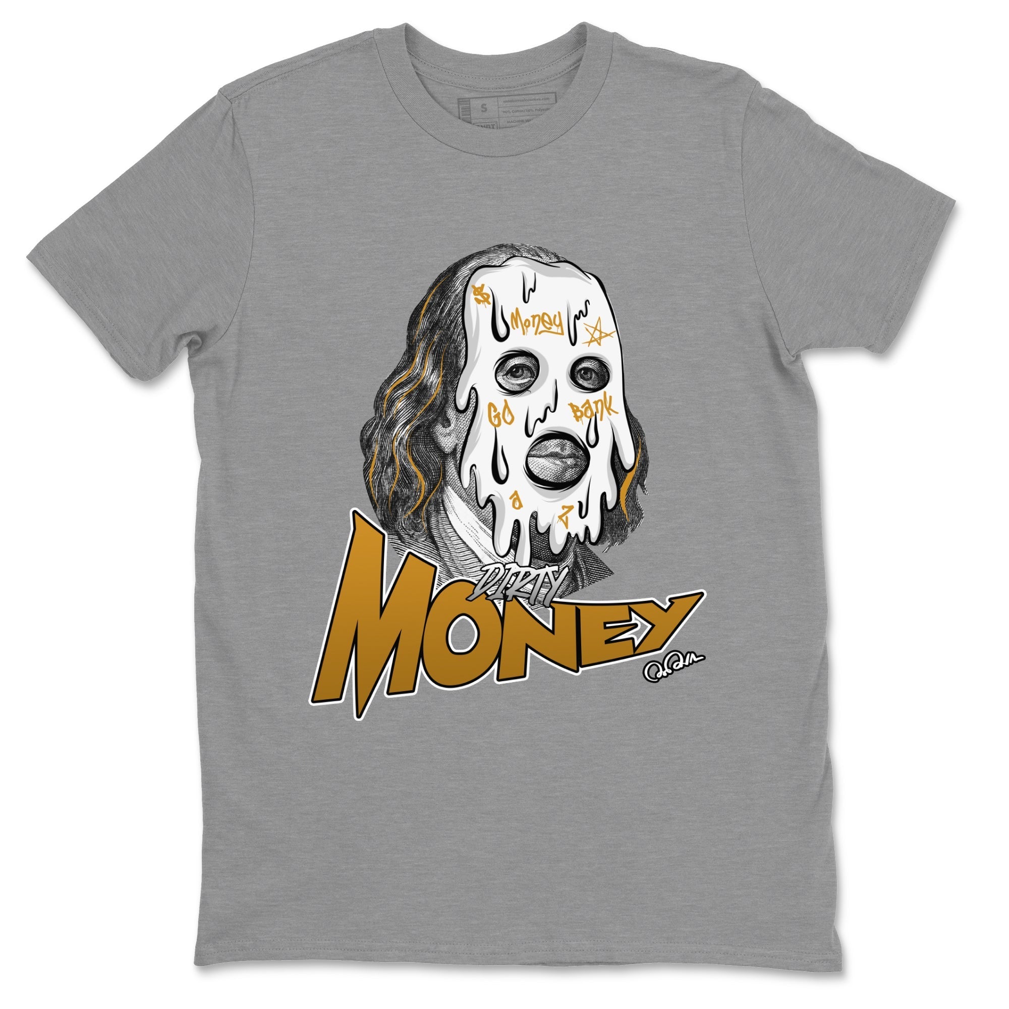 Air Jordan 13 Wheat Sneaker Match Tees Dirty Money Streetwear Sneaker Shirt AJ13 Wheat Sneaker Release Tees Unisex Shirts Heather Grey 2