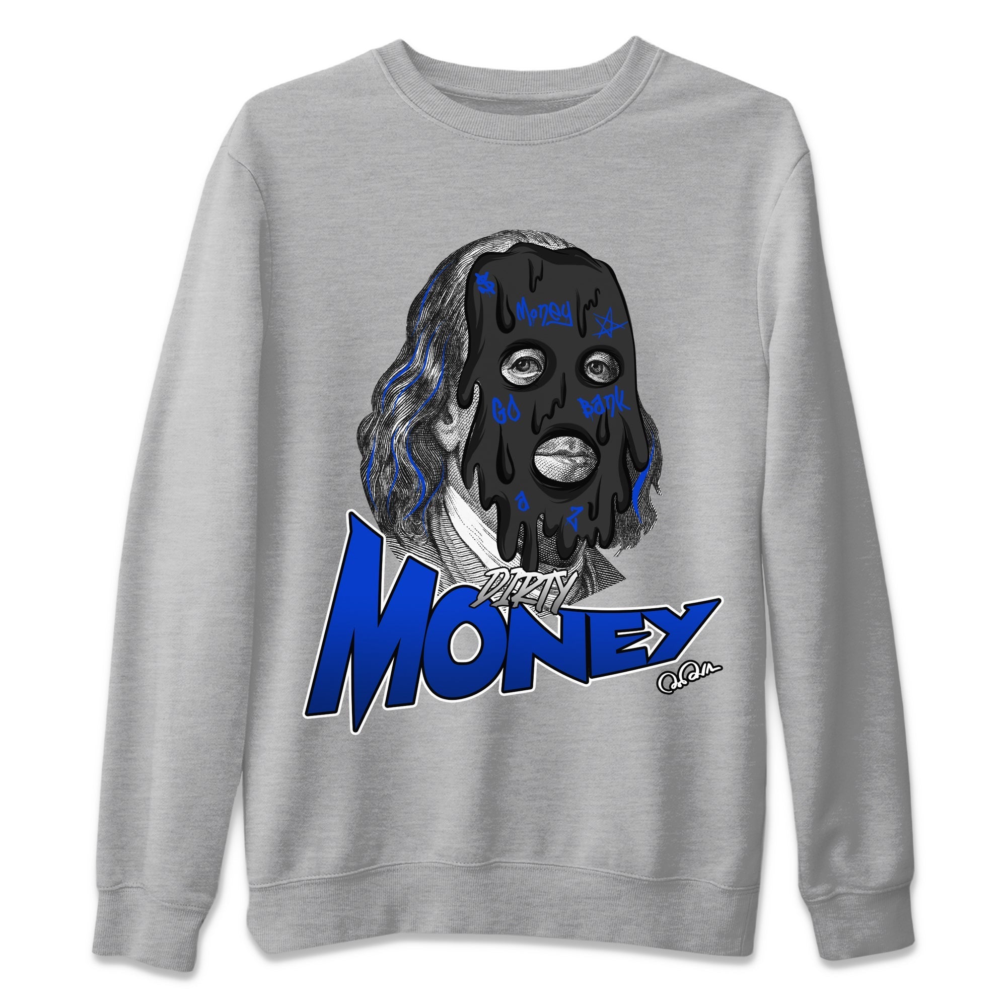 Air Jordan 14 Laney Sneaker Match Tees Dirty Money Streetwear Sneaker Shirt AJ14 Laney Sneaker Release Tees Unisex Shirts Heather Grey 2