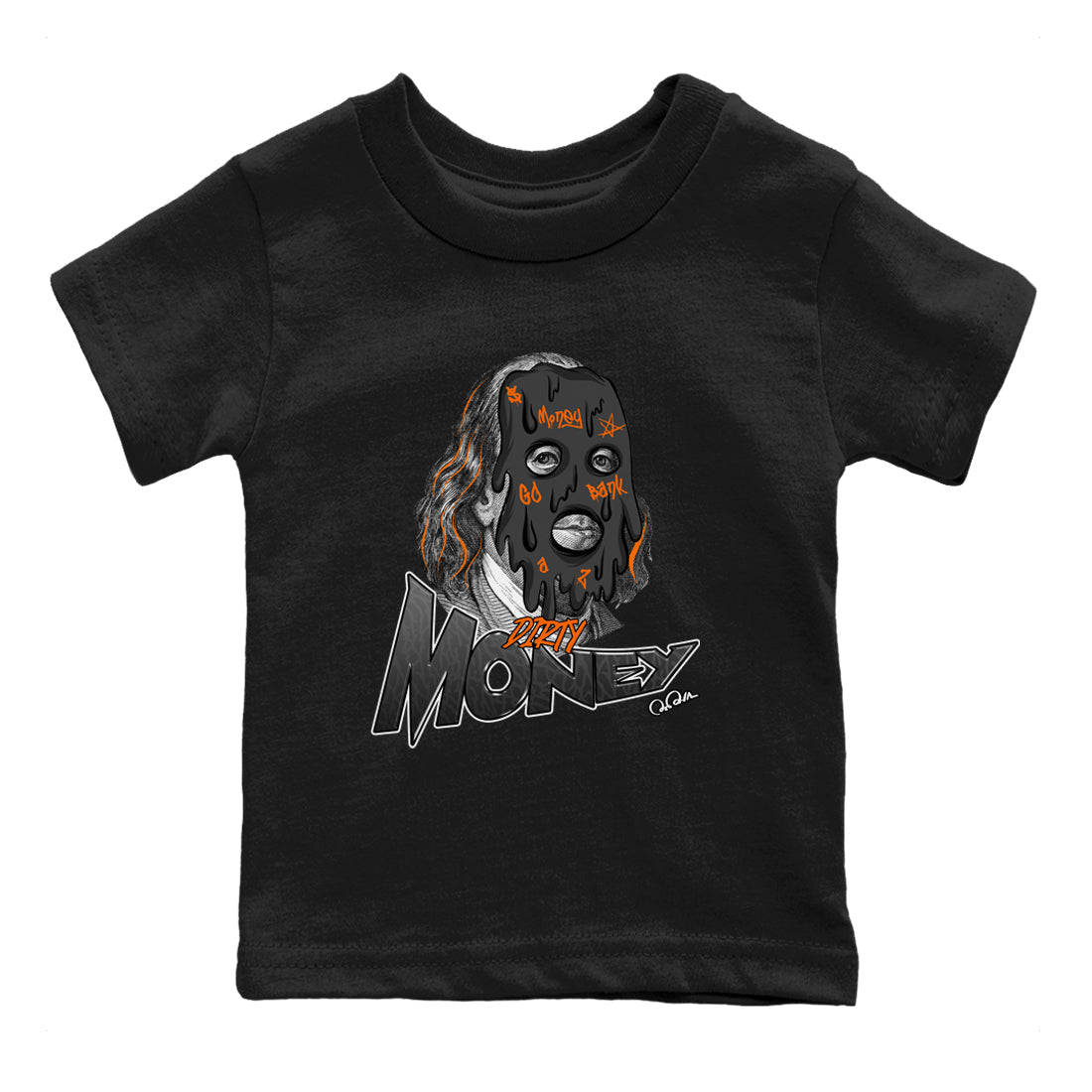 Air Jordan 3 Fear shirt to match jordans Dirty Money sneaker tees AJ3 Fear Drip Gear Zone Baby Toddler Black 2 T-Shirt