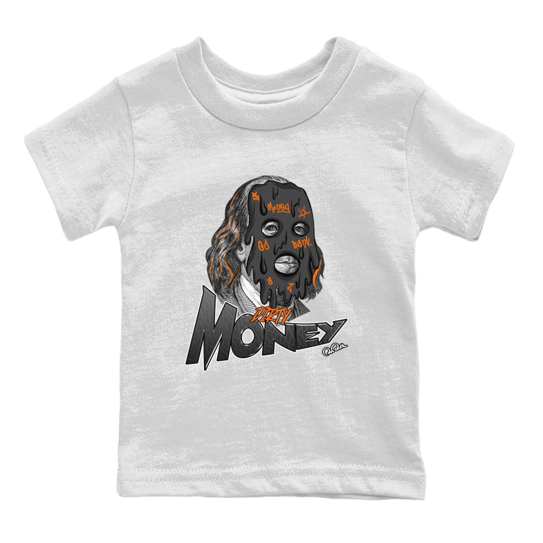 Air Jordan 3 Fear shirt to match jordans Dirty Money sneaker tees AJ3 Fear Drip Gear Zone Baby Toddler White 2 T-Shirt