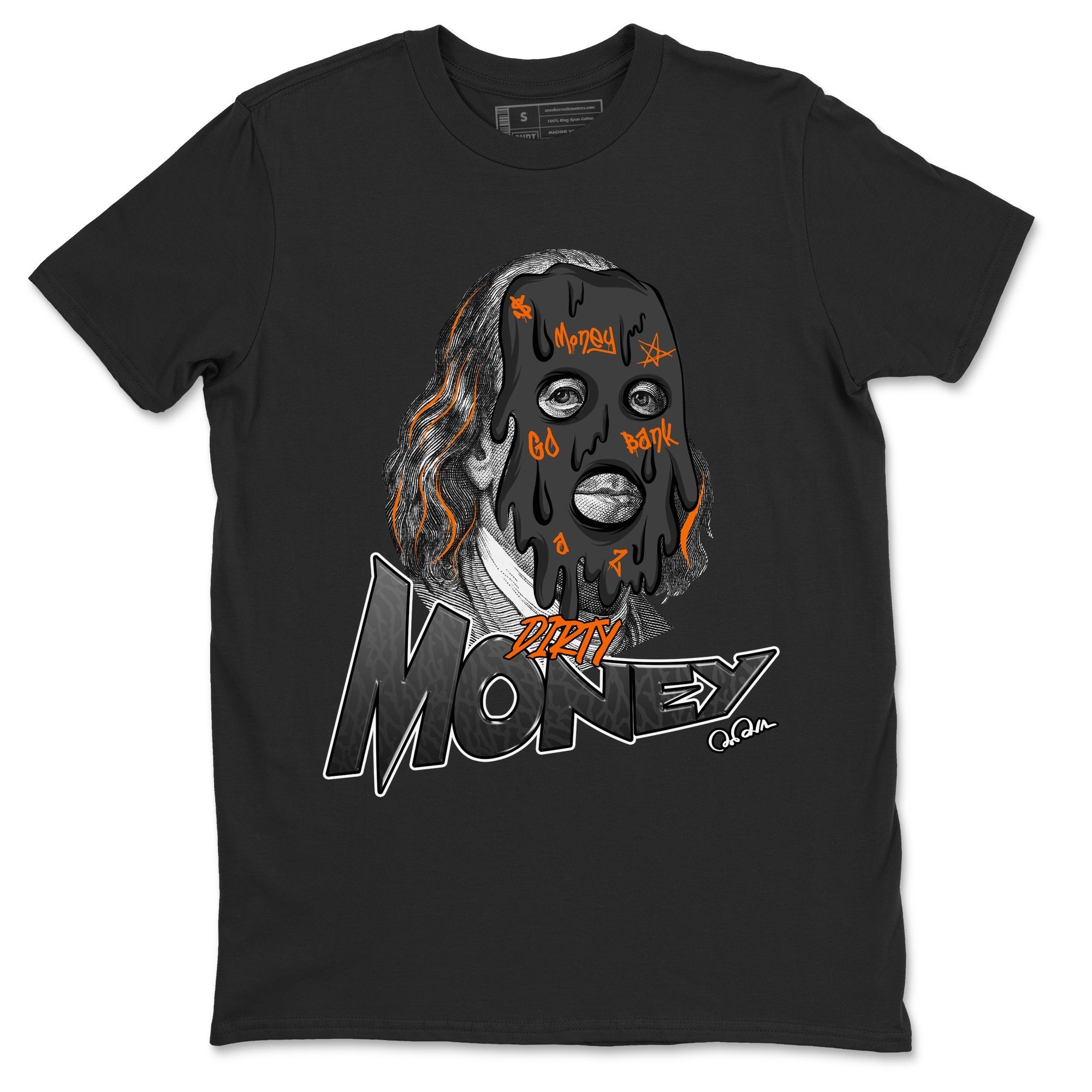 Air Jordan 3 Fear shirt to match jordans Dirty Money sneaker tees AJ3 Fear Drip Gear Zone Unisex Black 2 T-Shirt