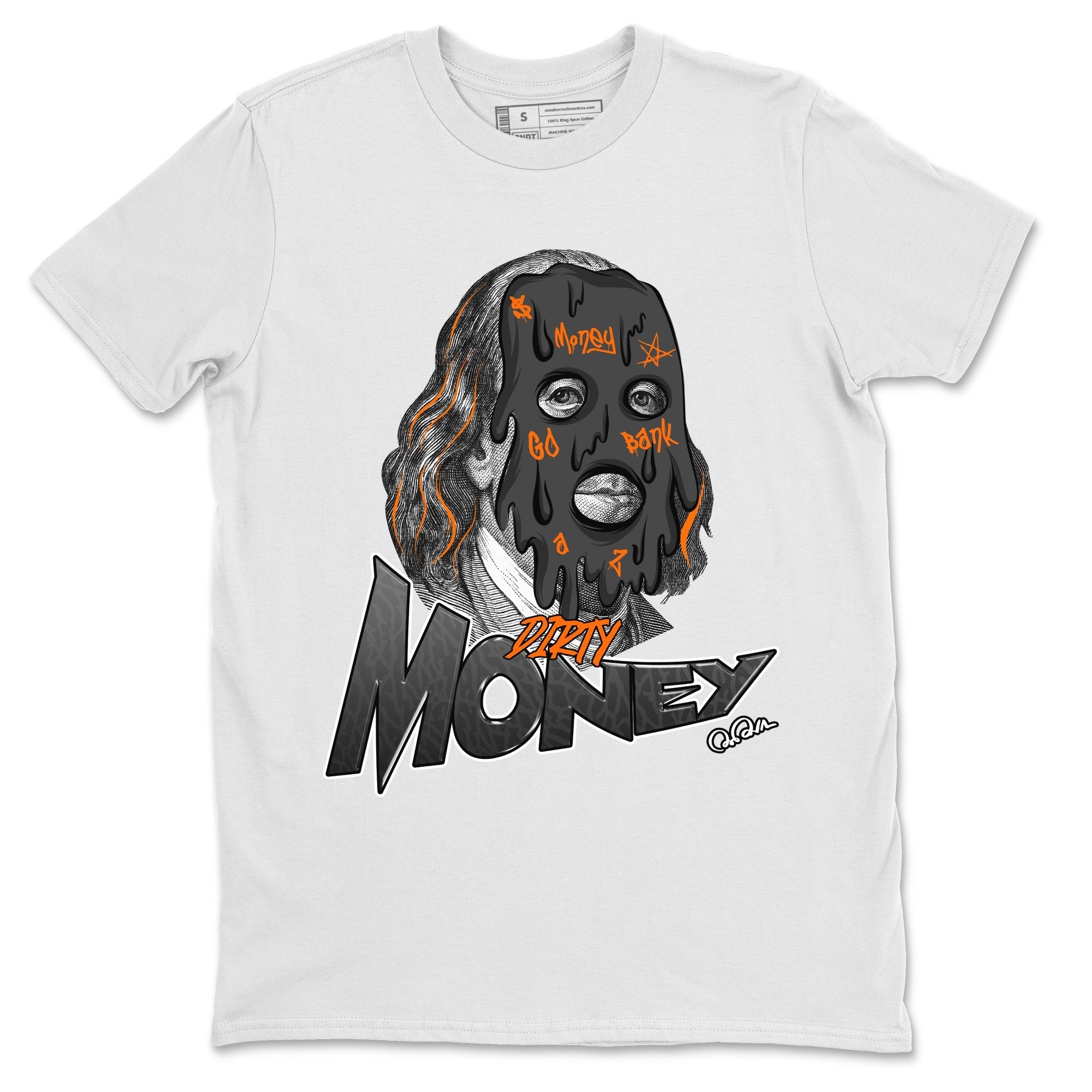 Air Jordan 3 Fear shirt to match jordans Dirty Money sneaker tees AJ3 Fear Drip Gear Zone Unisex White 2 T-Shirt