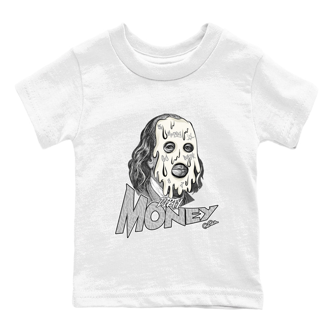 3s Ivory shirt to match jordans Dirty Money sneaker tees Air Jordan 3 Ivory Drip Gear Zone baby toddler White 2 cotton Shirt