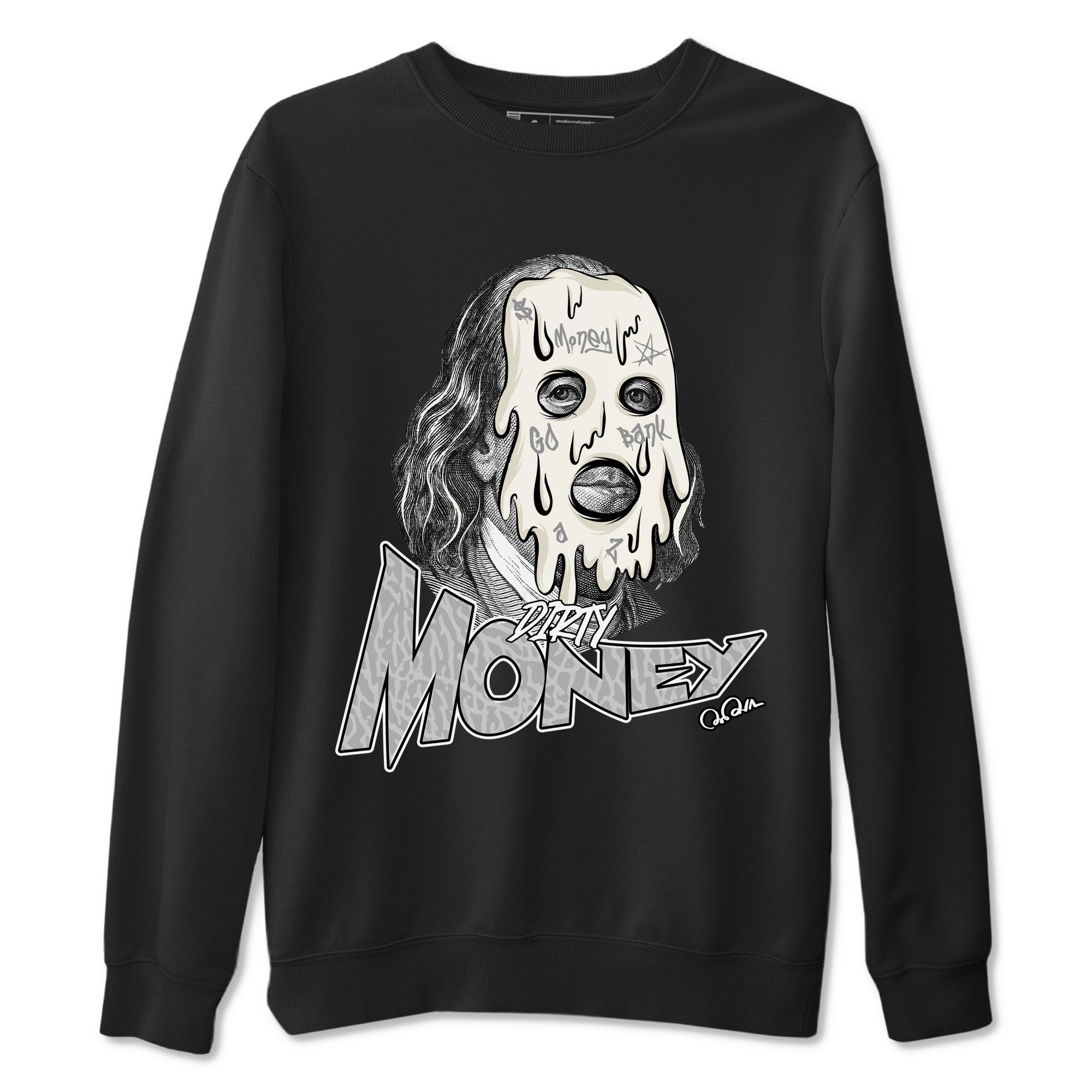 3s Ivory shirt to match jordans Dirty Money sneaker tees Air Jordan 3 Ivory Drip Gear Zone unisex cotton Black 2 crew neck shirt