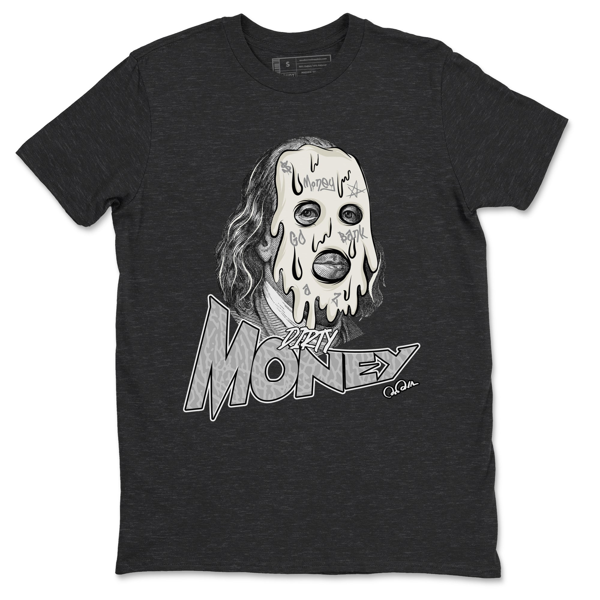 3s Ivory shirt to match jordans Dirty Money sneaker tees Air Jordan 3 Ivory Drip Gear Zone unisex cotton Charcoal Heather 2 crew neck shirt
