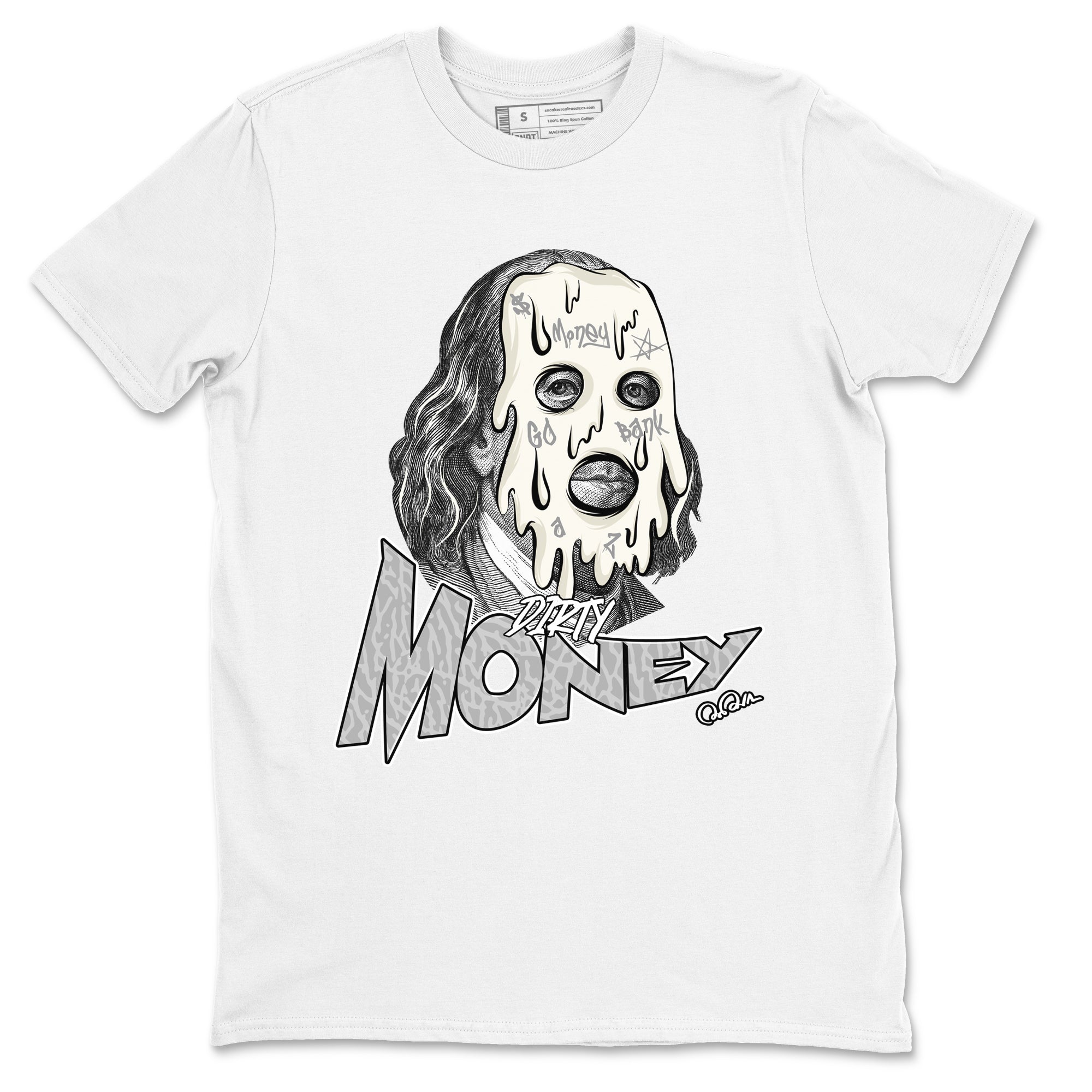 3s Ivory shirt to match jordans Dirty Money sneaker tees Air Jordan 3 Ivory Drip Gear Zone unisex cotton White 2 crew neck shirt