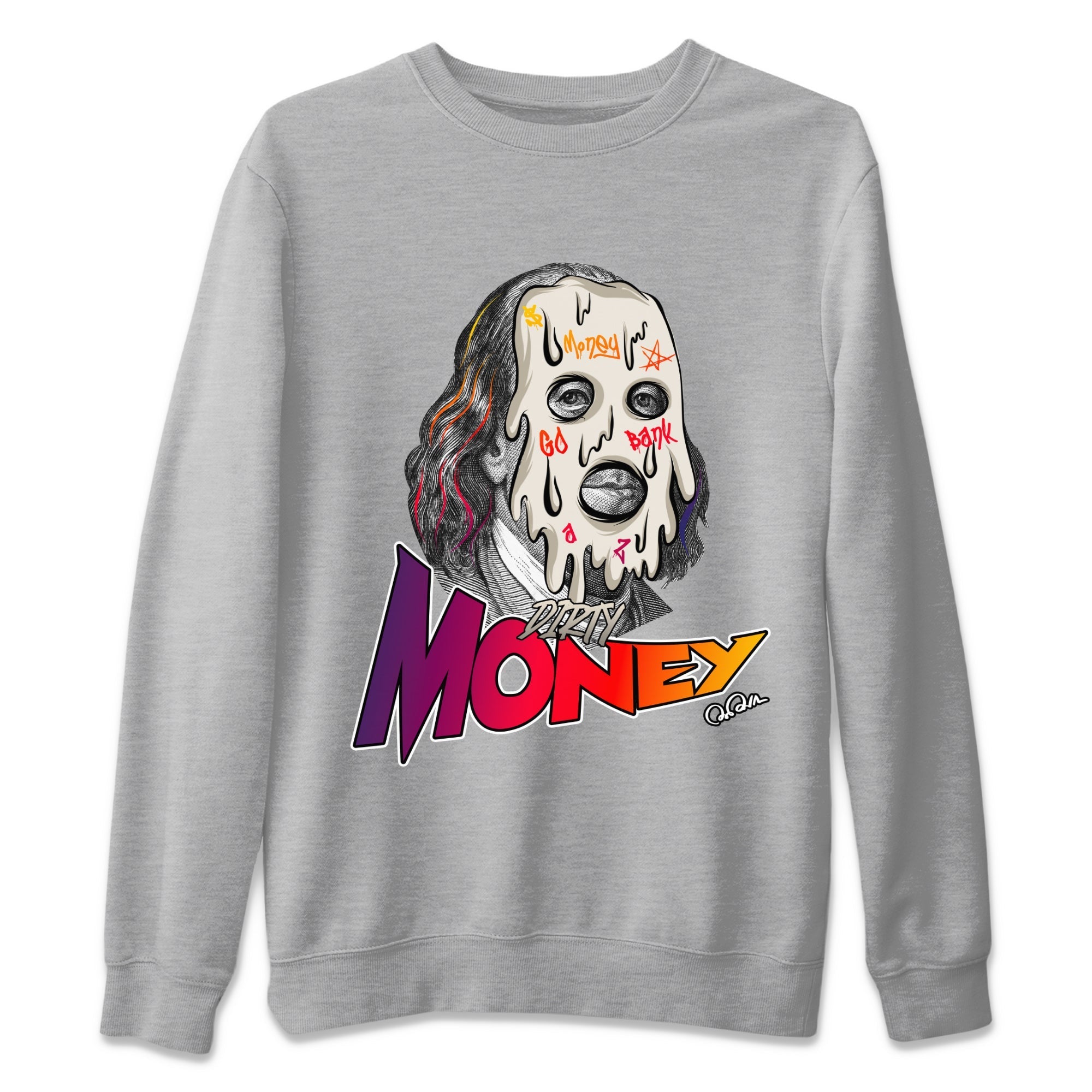 Air Jordan 3 J Balvin shirt to match jordans Dirty Money Streetwear Sneaker Shirt AJ3 Balvin  Drip Gear Zone Sneaker Matching Clothing LGBTQ Gay Pride T-Shirt Unisex Heather Grey 2 T-Shirt