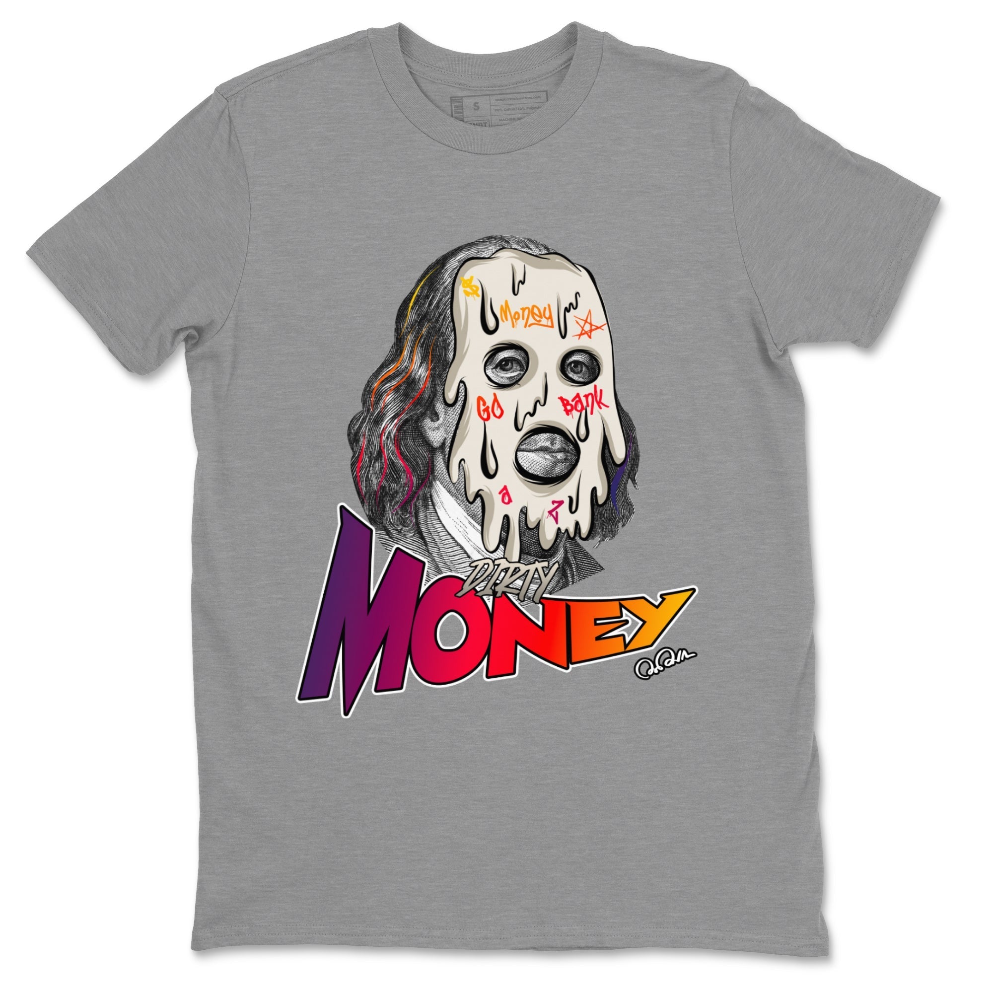 Air Jordan 3 J Balvin shirt to match jordans Dirty Money Streetwear Sneaker Shirt AJ3 Balvin  Drip Gear Zone Sneaker Matching Clothing LGBTQ Gay Pride T-Shirt Unisex Heather Grey 2 T-Shirt