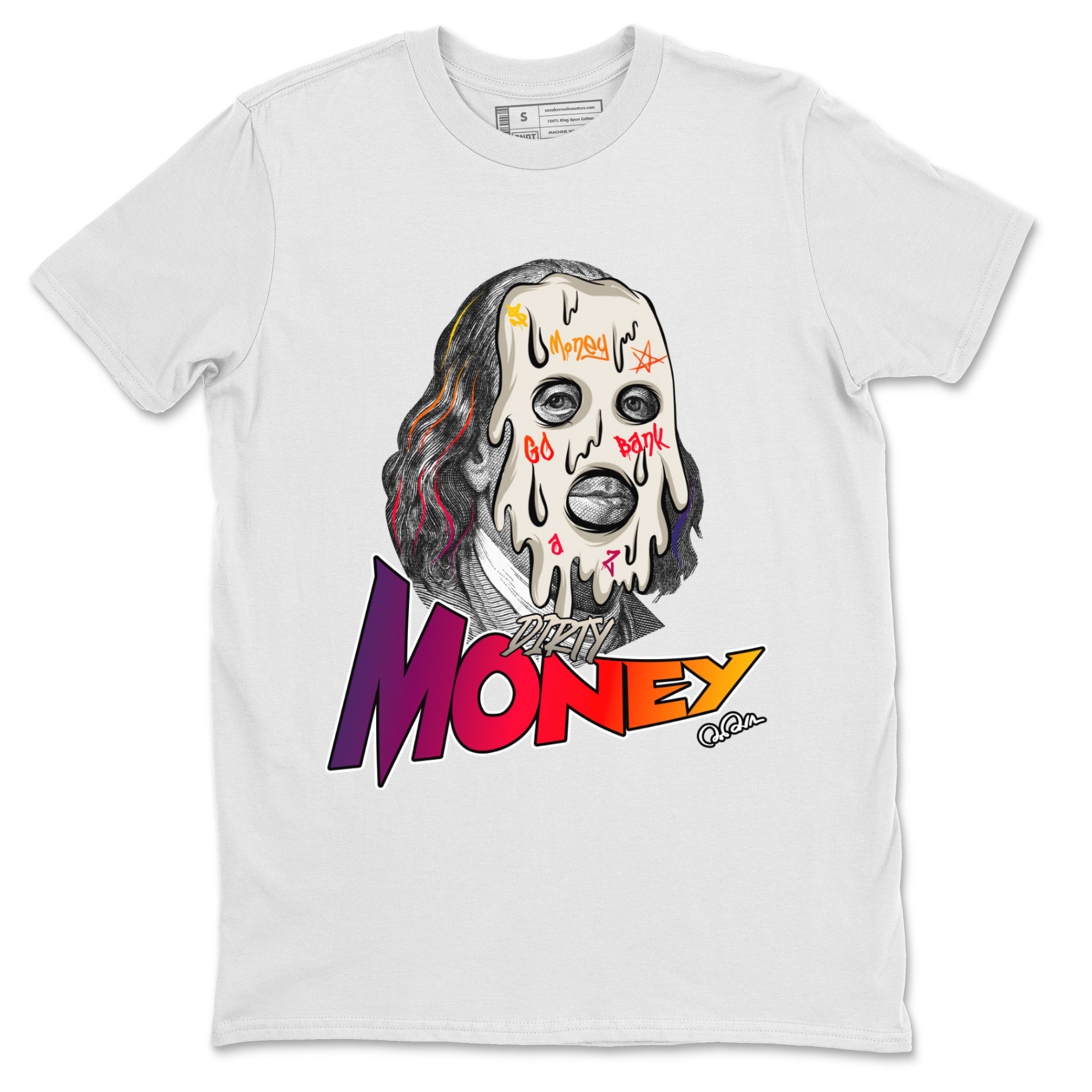 Air Jordan 3 J Balvin shirt to match jordans Dirty Money Streetwear Sneaker Shirt AJ3 Balvin  Drip Gear Zone Sneaker Matching Clothing LGBTQ Gay Pride T-Shirt Unisex White 2 T-Shirt