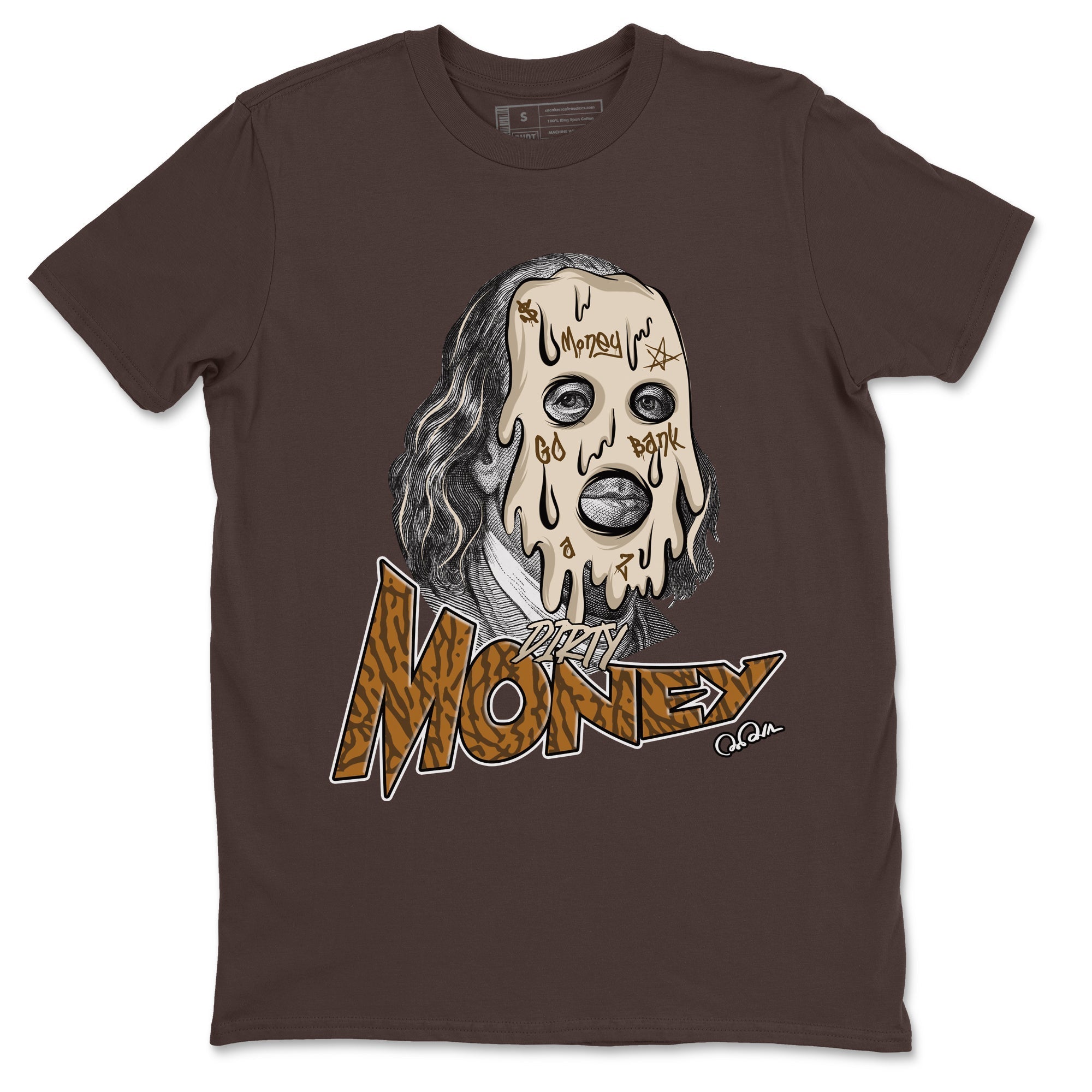 Air Jordan 3 Palomino Sneaker Match Tees Dirty Money Streetwear Sneaker Shirt AJ3 Palomino Sneaker Release Tees Unisex Shirts Dark Chocolate 2