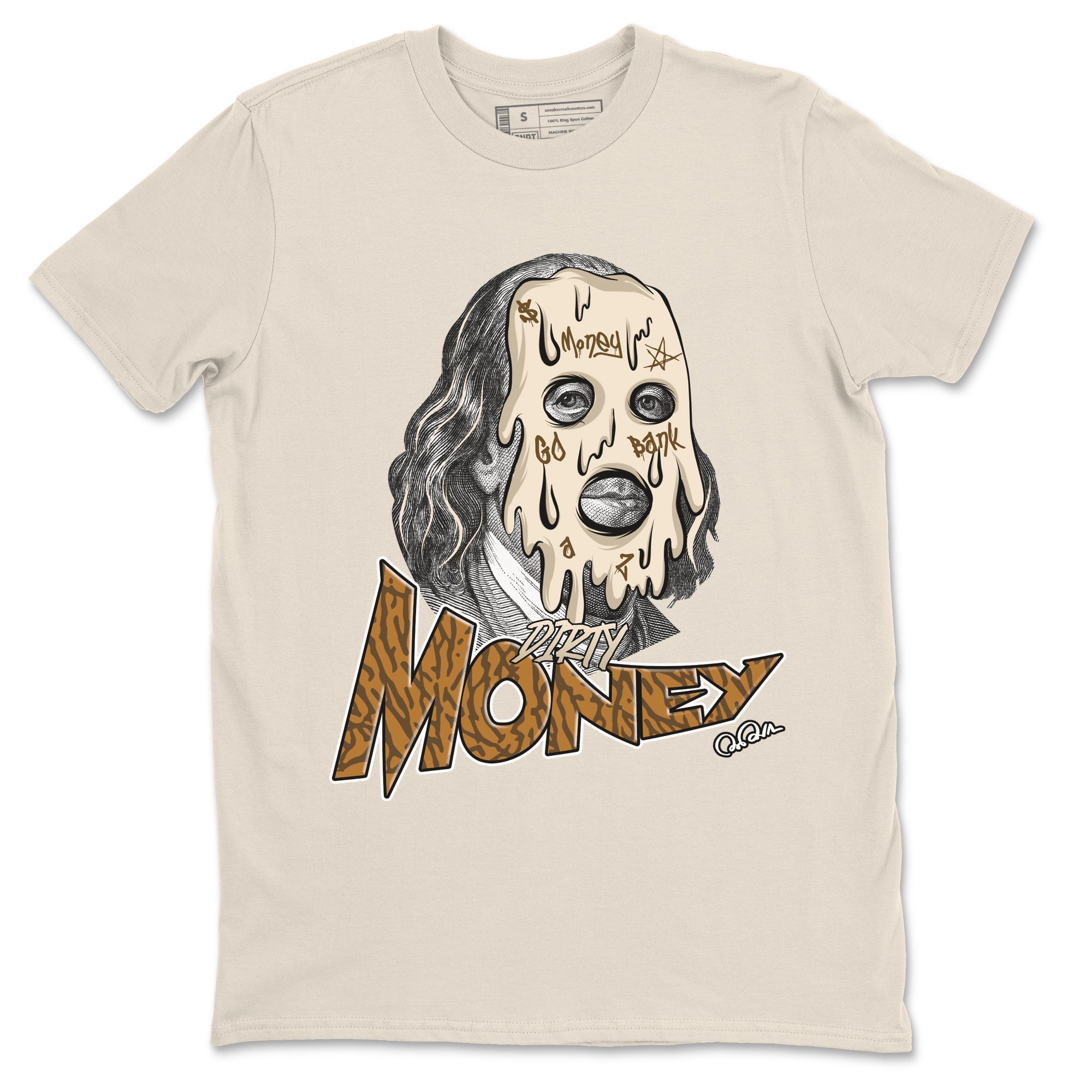 Air Jordan 3 Palomino Sneaker Match Tees Dirty Money Streetwear Sneaker Shirt AJ3 Palomino Sneaker Release Tees Unisex Shirts Natural 2