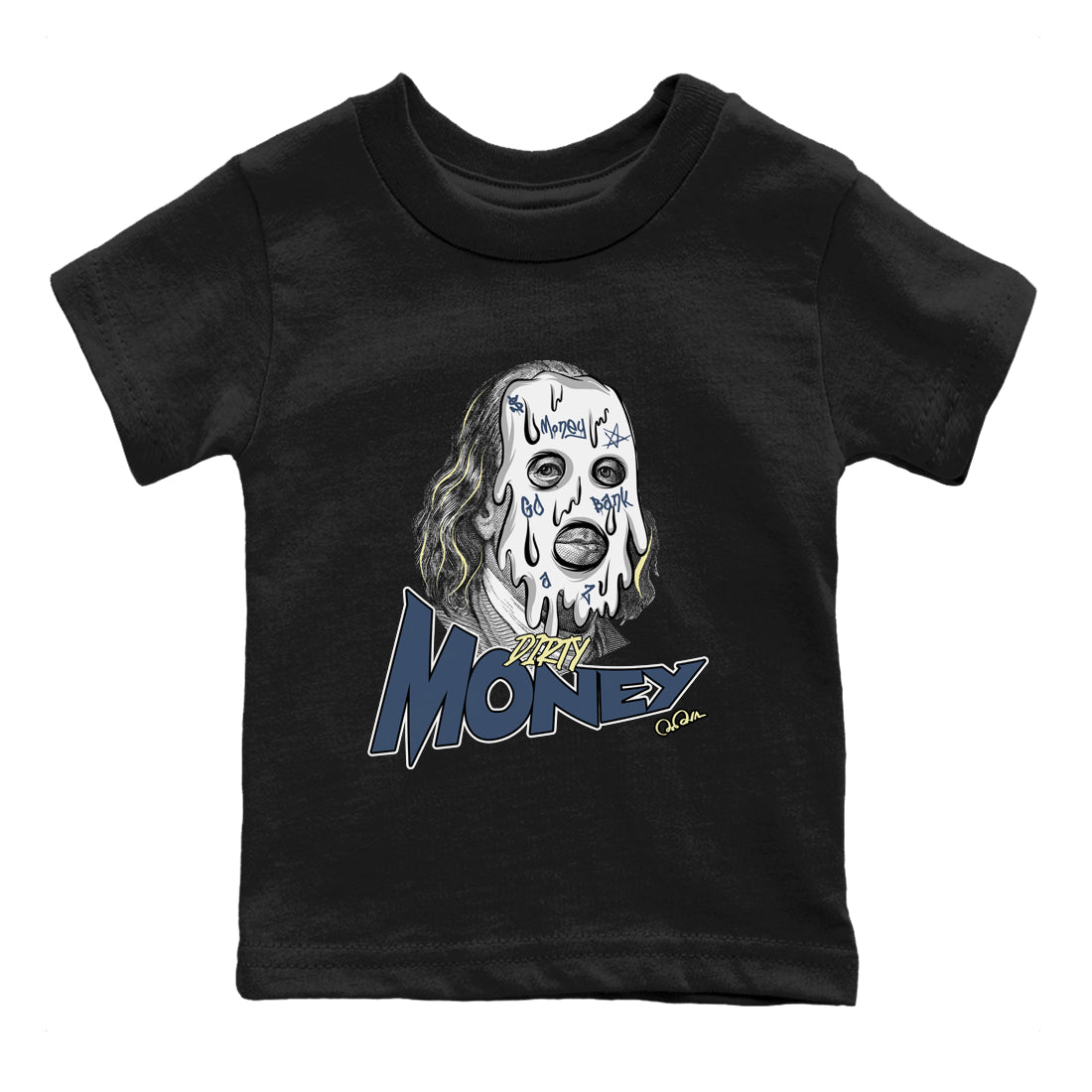 Air Jordan 5 A Ma Maniere x Photon Dust shirt to match jordans Dirty Money sneaker tees Jordan 5 A Ma Maniere "Dawn" Drip Gear Zone Baby Toddler Black 2 T-Shirt