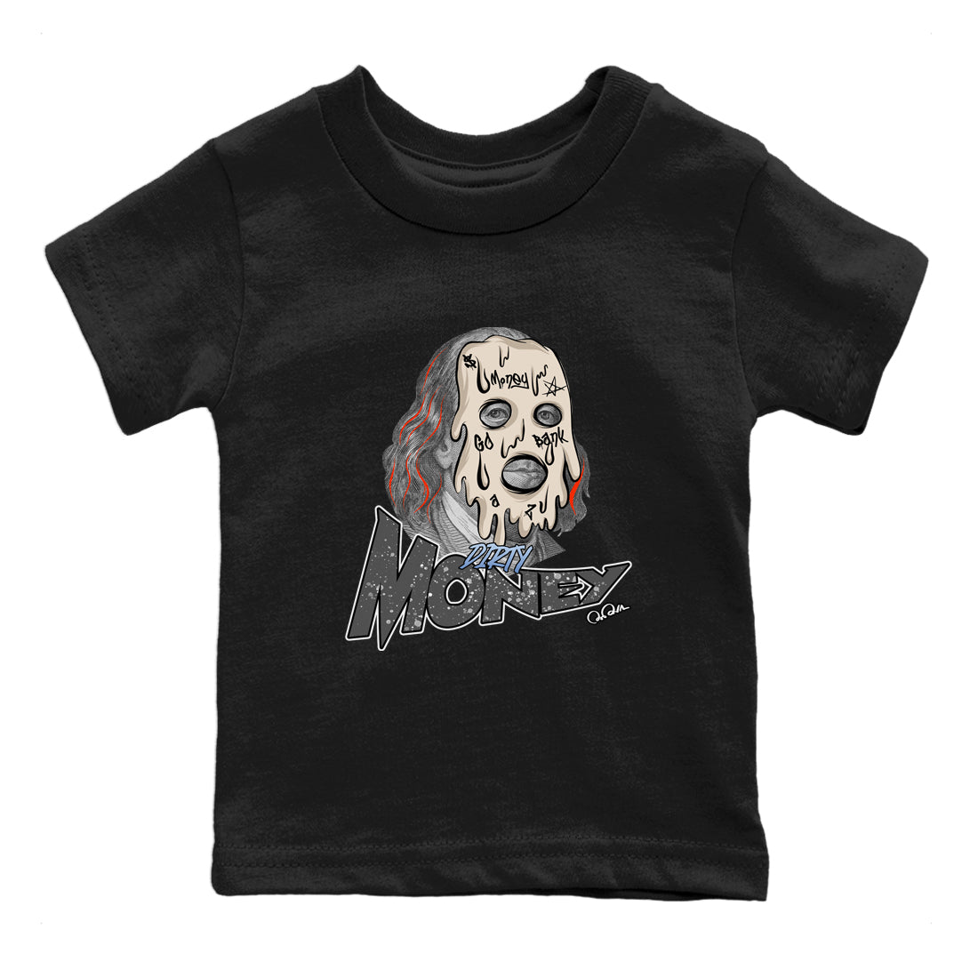 Air Jordan 5 Craft Dirty Money Baby and Kids Streetwear Sneaker Shirt AJ5 SE Craft Kids Streetwear Sneaker Shirt Washing and Care Tip