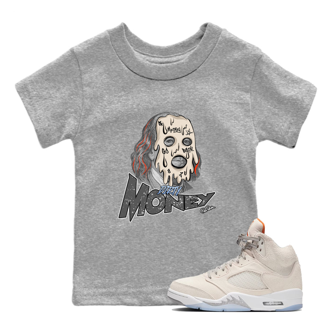 Air Jordan 5 Craft Dirty Money Baby and Kids Streetwear Sneaker Shirt AJ5 SE Craft Kids Streetwear Sneaker Shirt Size Chart