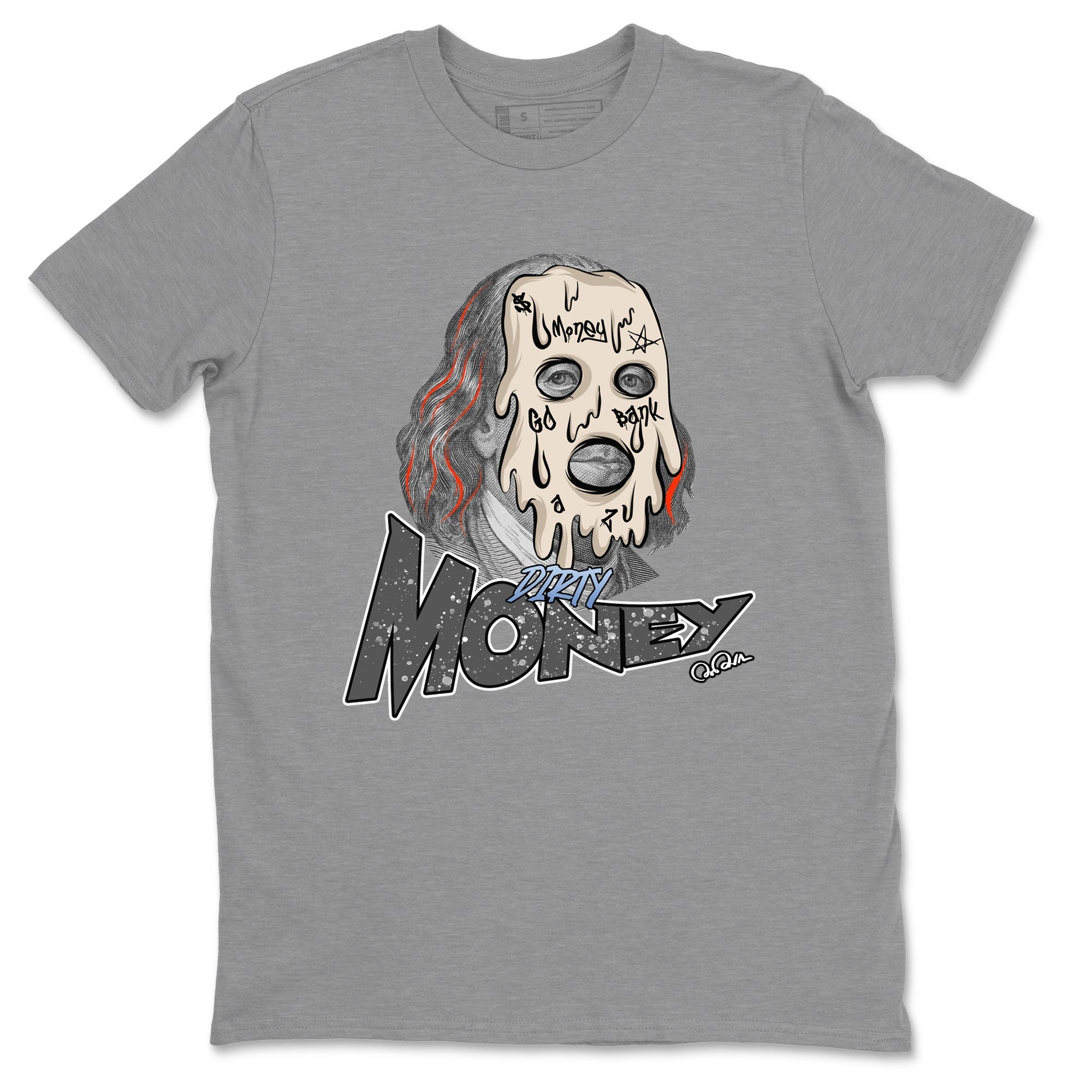 Air Jordan 5 Craft Sneaker Match Tees Dirty Money Streetwear Sneaker Shirt AJ5 SE Craft Sneaker Release Tees Unisex Shirts Heather Grey 2