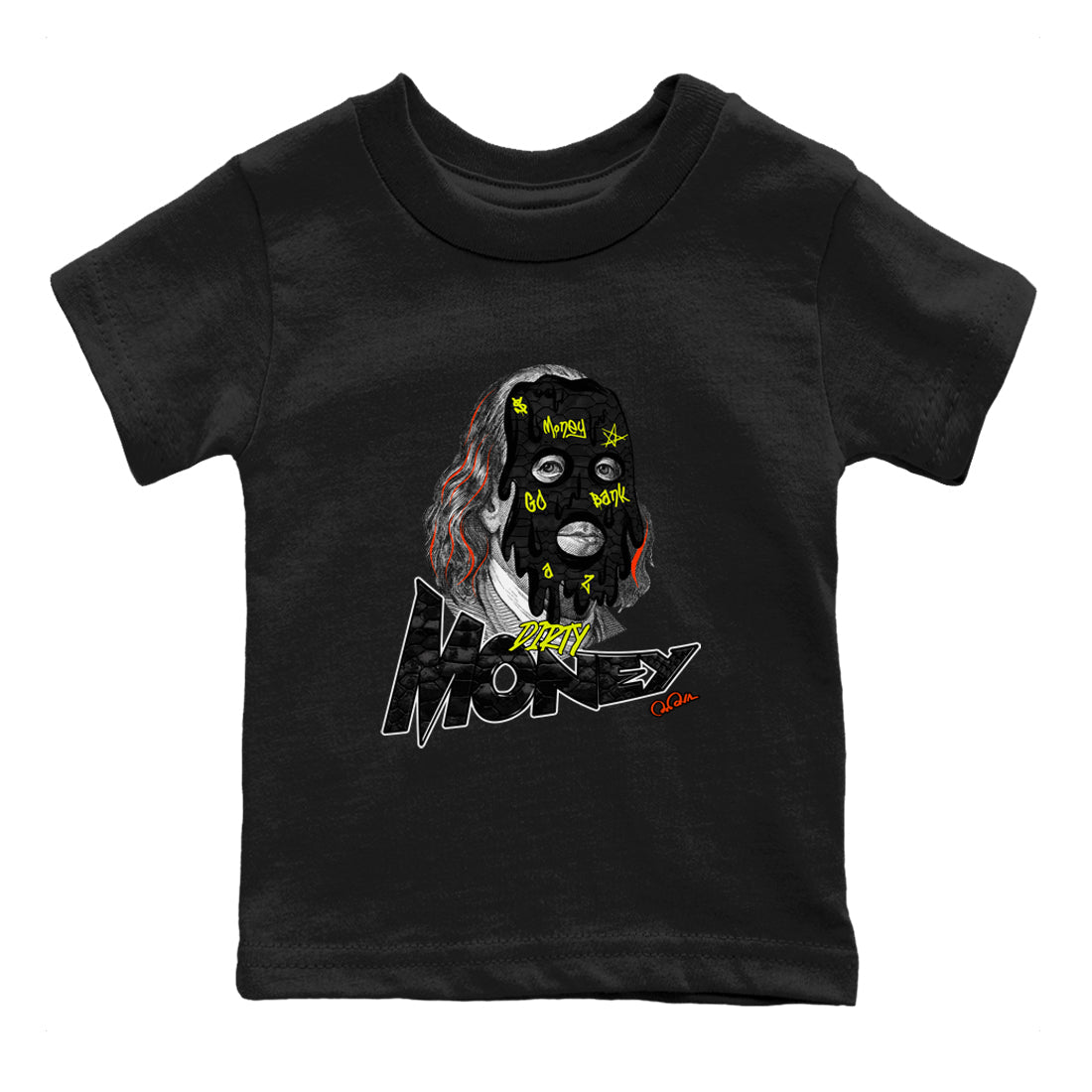 Dunk Halloween shirt to match jordans Dirty Money sneaker tees halloween horror nights Nike Dunk Halloween Drip Gear Zone Baby Toddler Black 2 T-Shirt