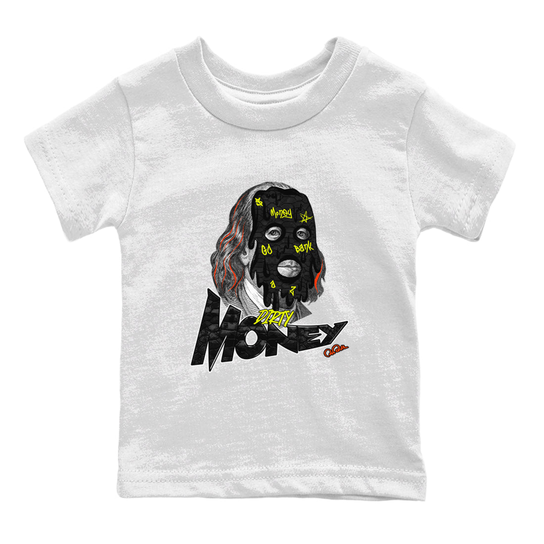 Dunk Halloween shirt to match jordans Dirty Money sneaker tees halloween horror nights Nike Dunk Halloween Drip Gear Zone Baby Toddler White 2 T-Shirt