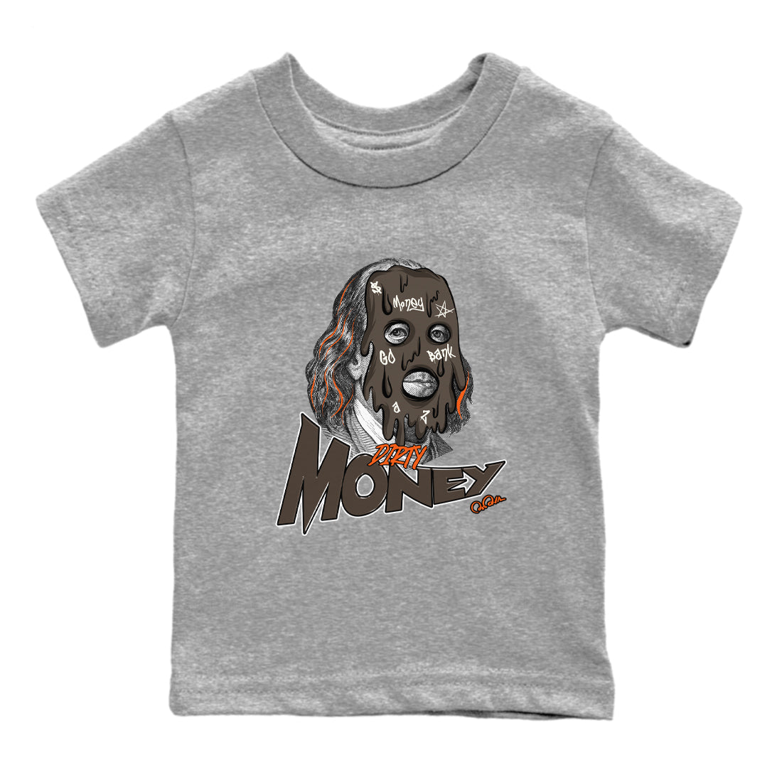 Dunk Red Panda shirt to match jordans Dirty Money sneaker tees Nike Dunk LowRed Panda Drip Gear Zone Sneaker T-Shirts Youth and Baby Heather Grey 2 T-Shirt