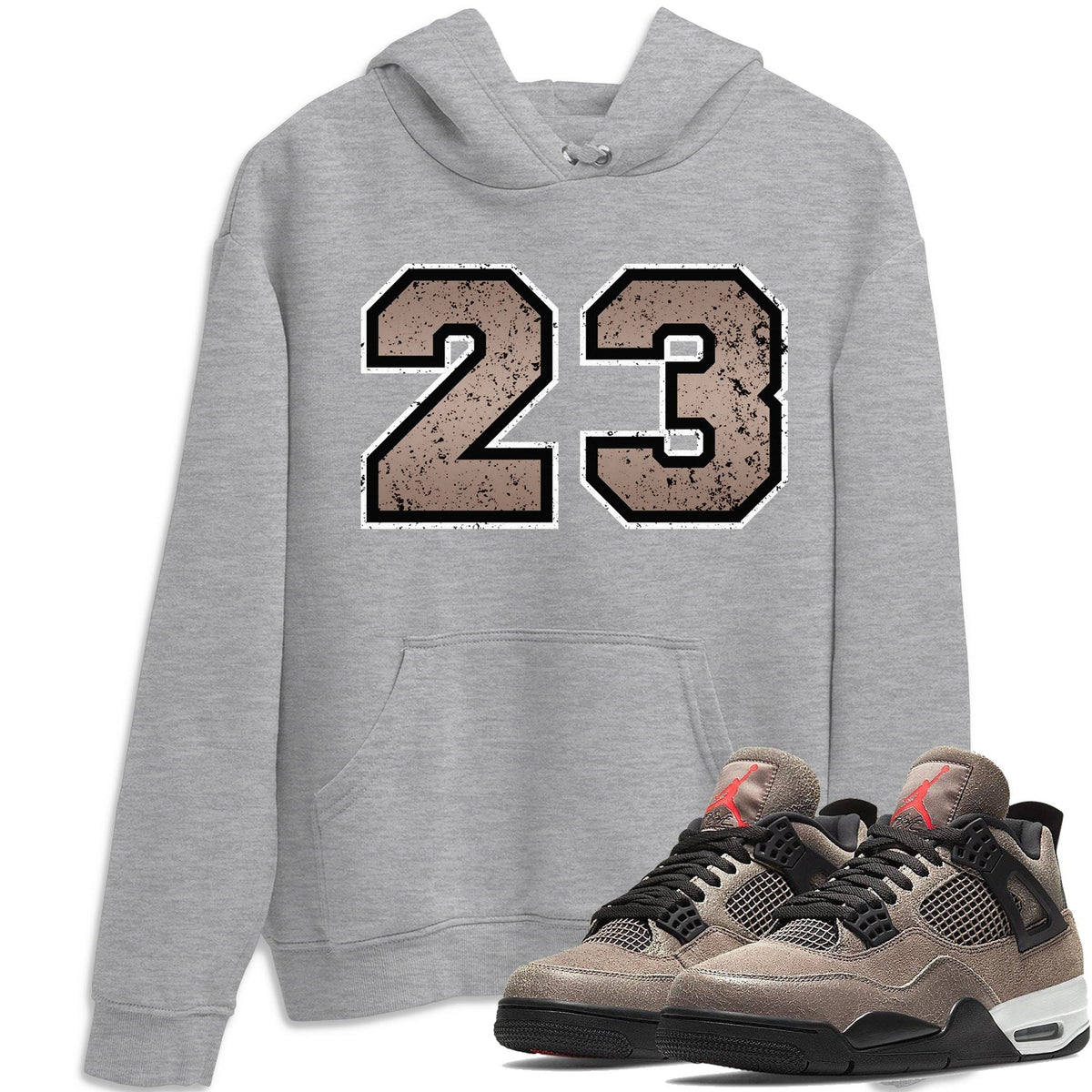 Jordan 4 Taupe Haze Shirt To Match Jordans Distressed 23 Sneaker Tees Jordan 4 Taupe Haze Drip Gear Zone Sneaker Matching Clothing Unisex Shirts