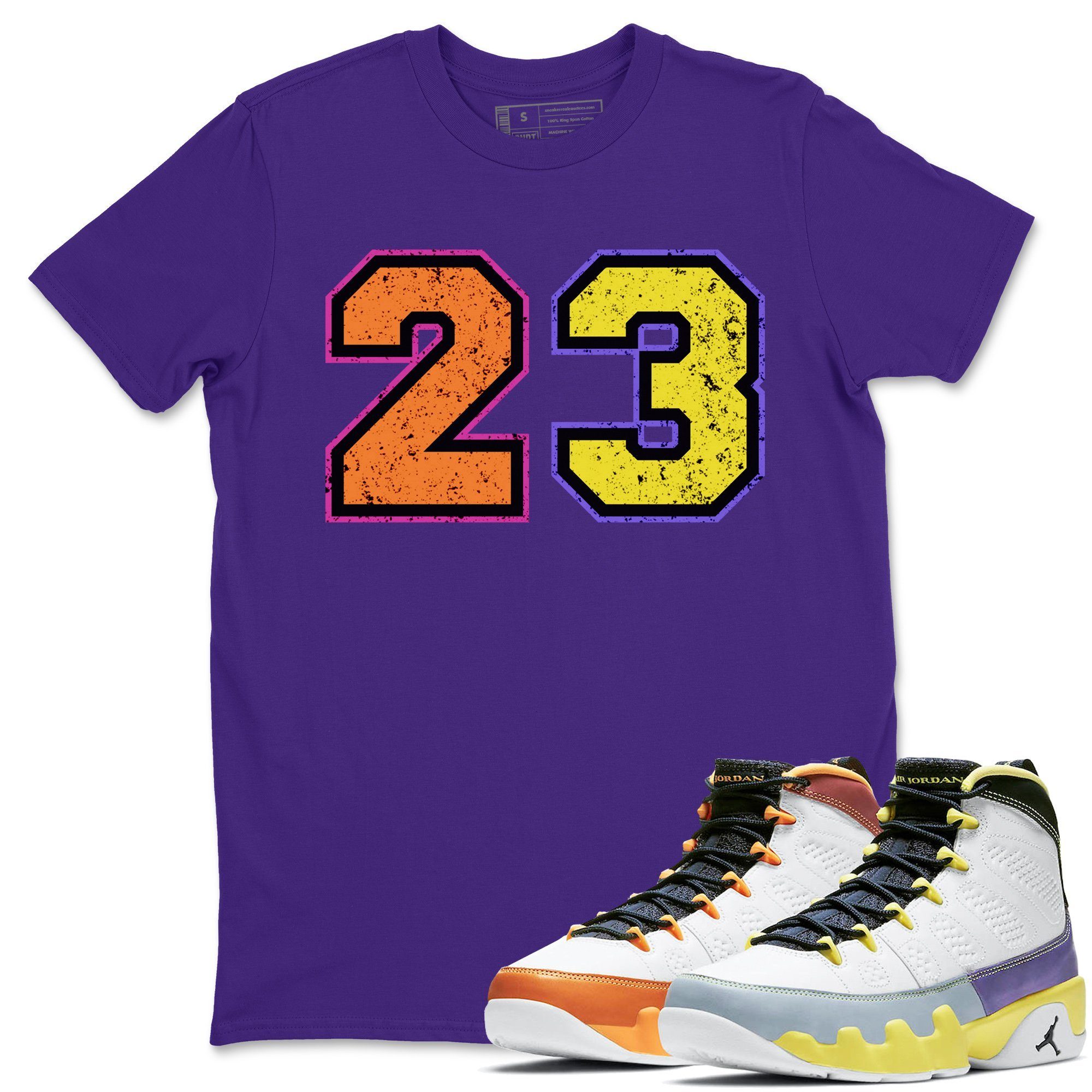Jordan 9 Change The World Shirt To Match Jordans Distressed 23 Sneaker Tees Jordan 9 Change The World Drip Gear Zone Sneaker Matching Clothing Unisex Shirts